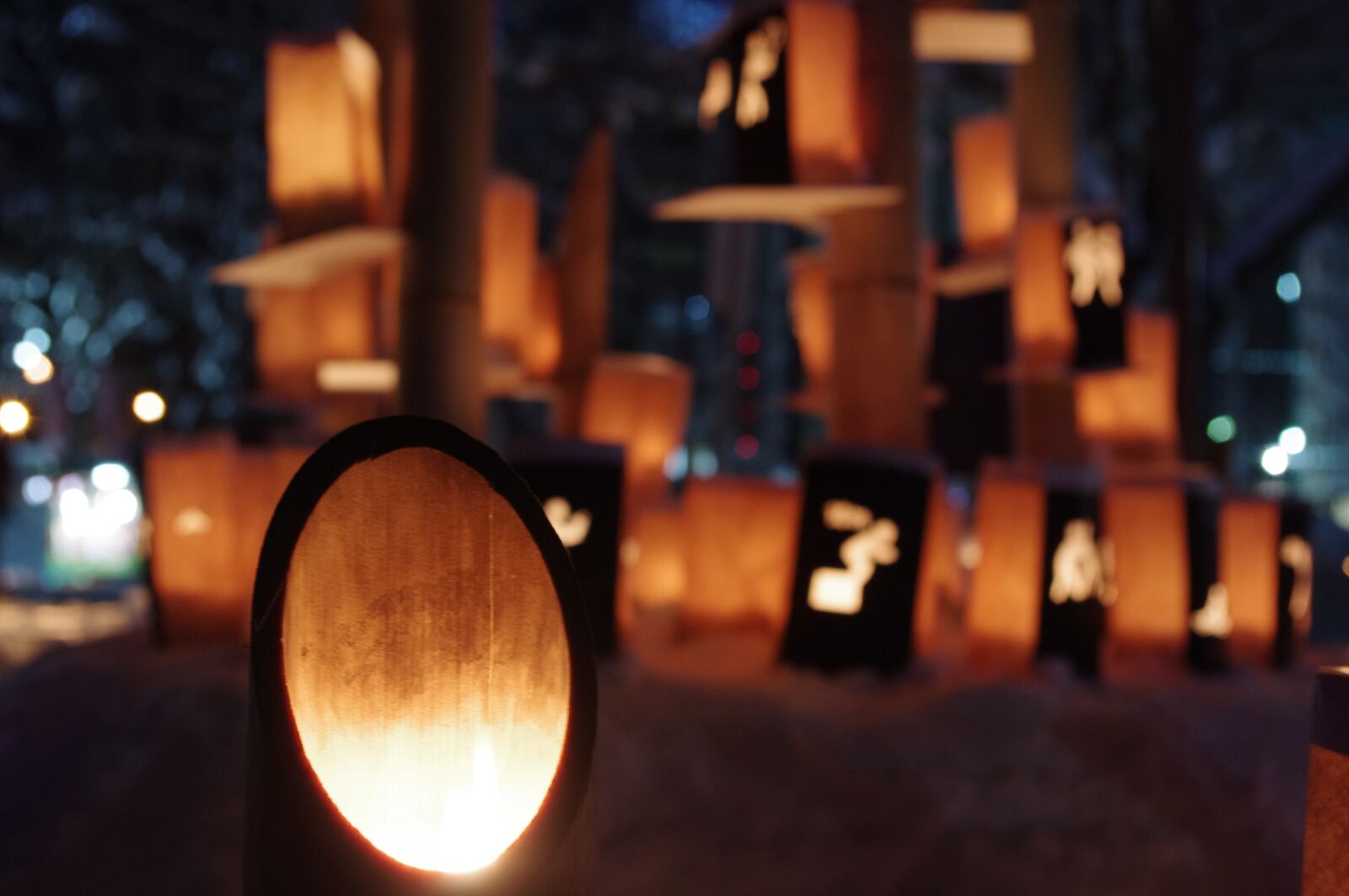 Pentax K-r sample photo. Ice, lantern, lanterns photography