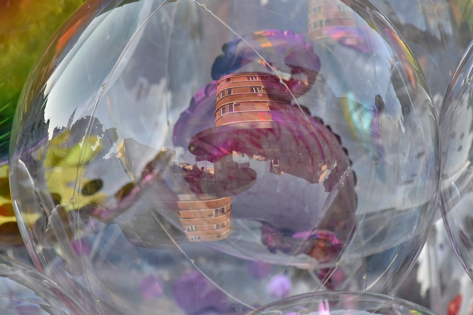 Nikon D5500 sample photo. Ball, colourful, plastic, reflection photography