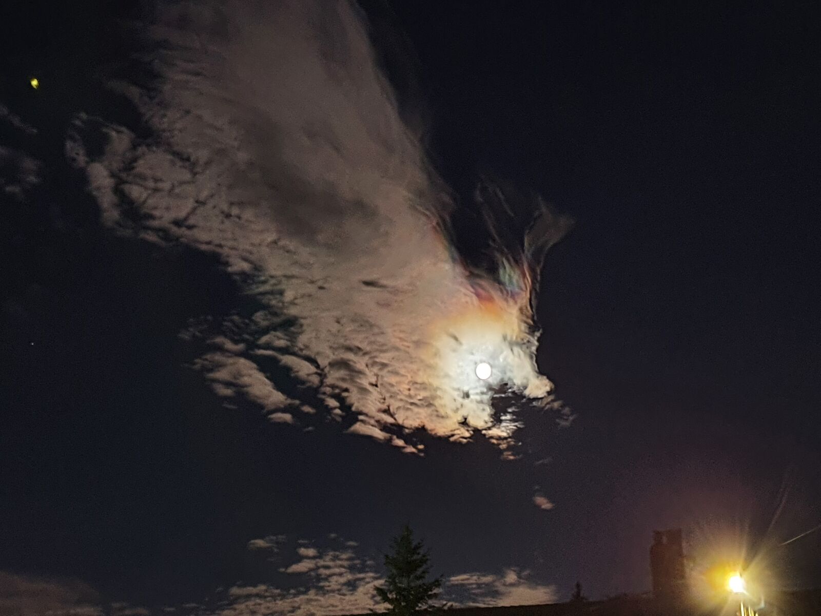Samsung SM-G975F sample photo. Cloud, moon, sky photography