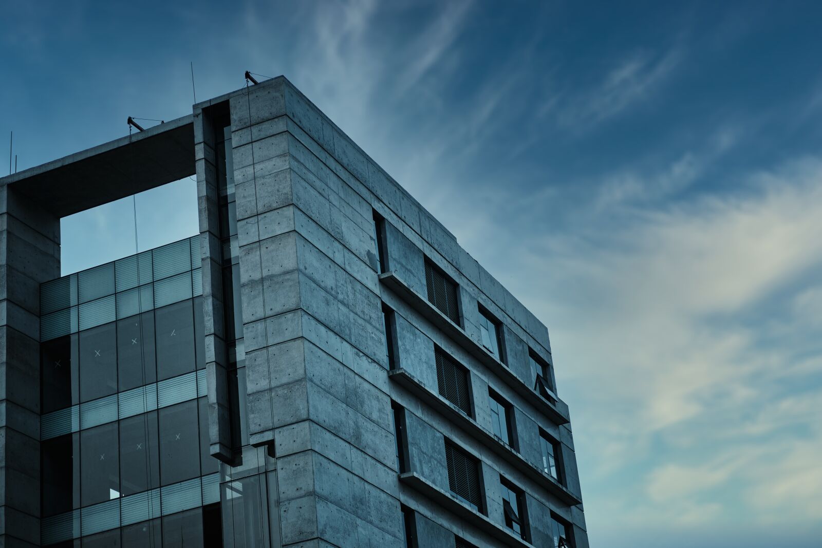 Fujifilm X-T20 sample photo. Industrial building, dusk sky photography