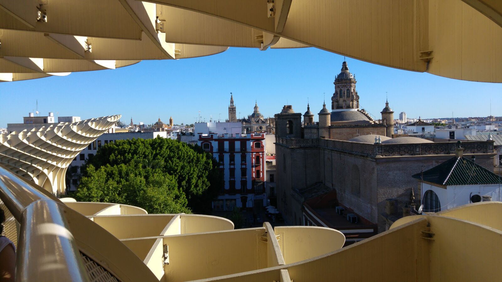 LG G4 sample photo. Sevilla, panorama, setas photography