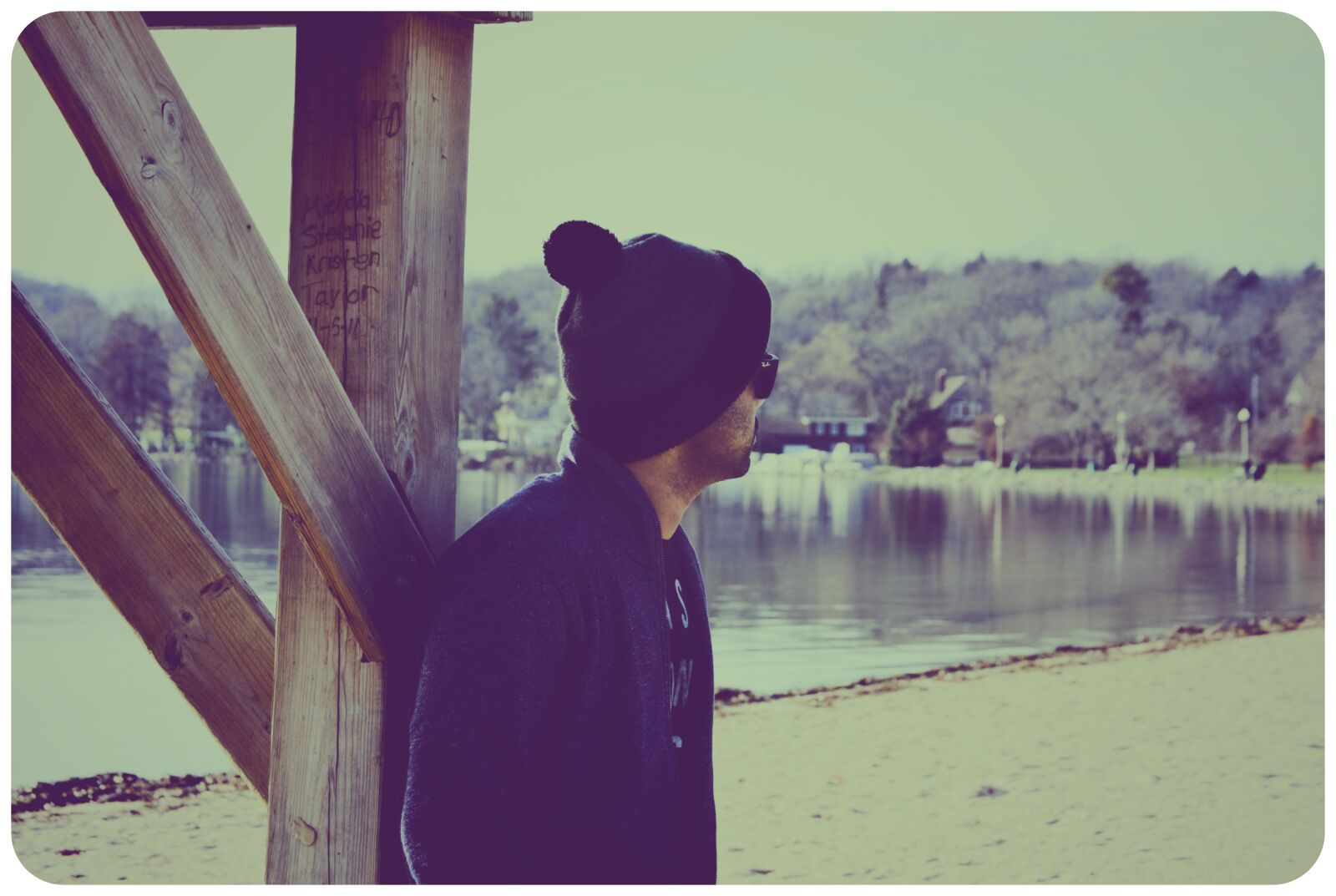 Nikon D3200 sample photo. Man, wearing, black, beanie photography