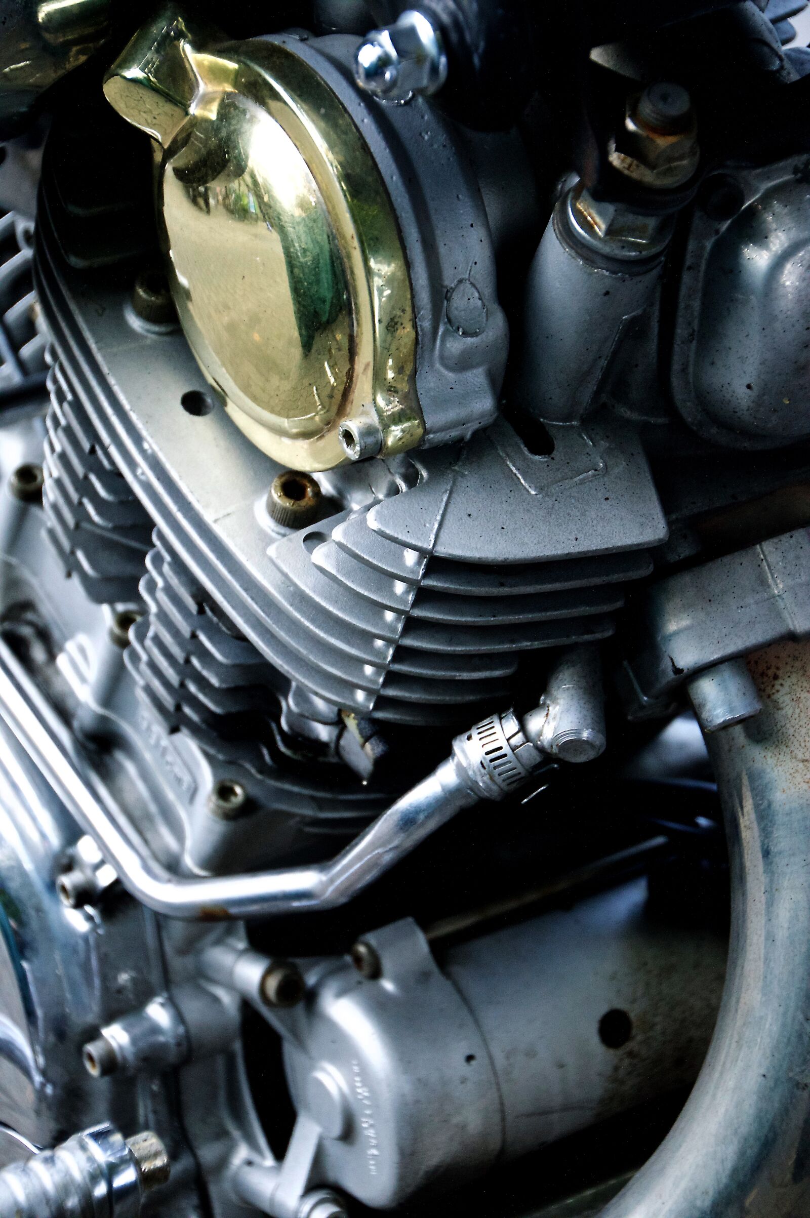 Nikon D3200 sample photo. Yamaha, motorcycle, details photography