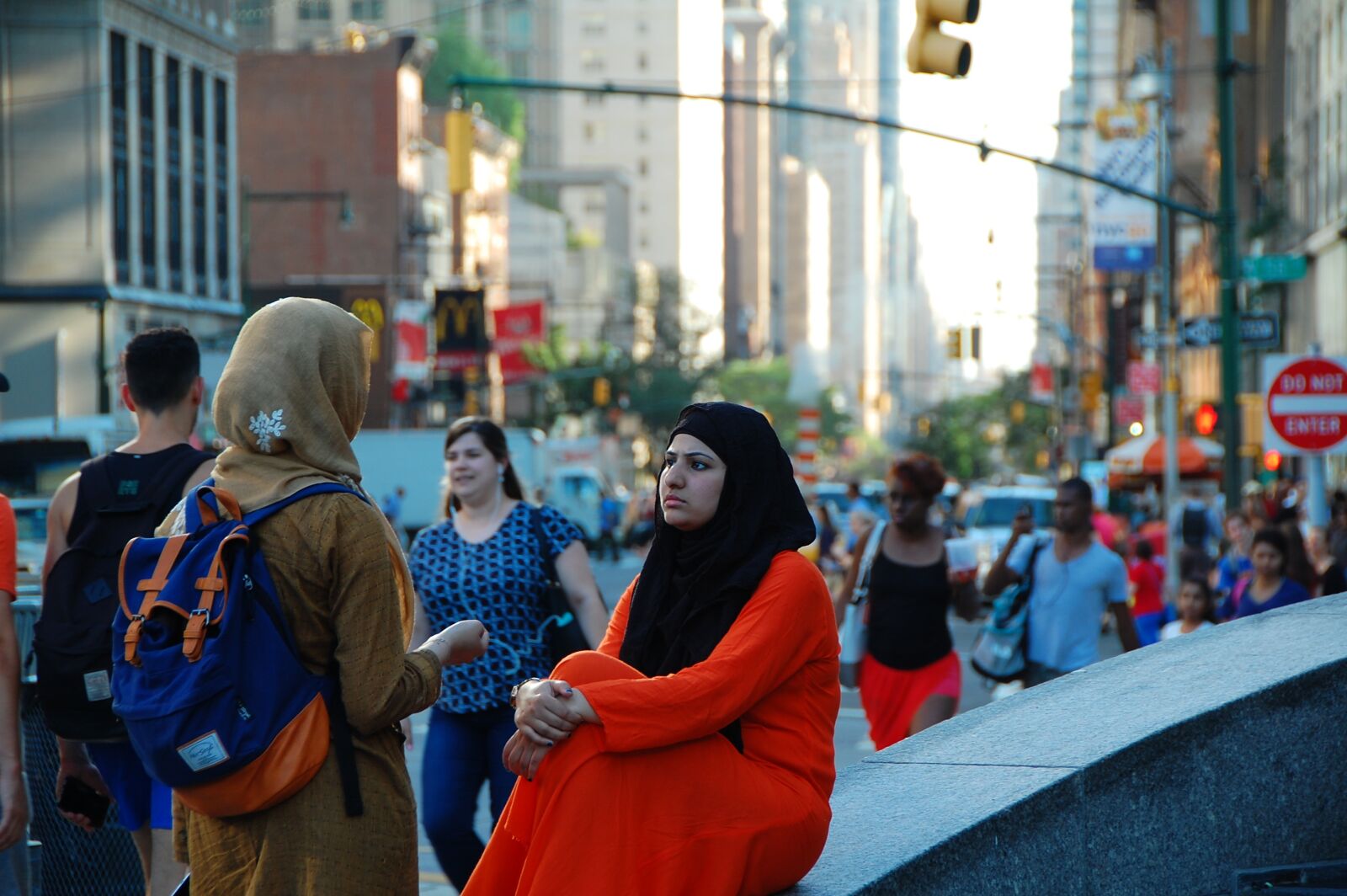 Nikon D40 sample photo. Columbus circle, new york photography