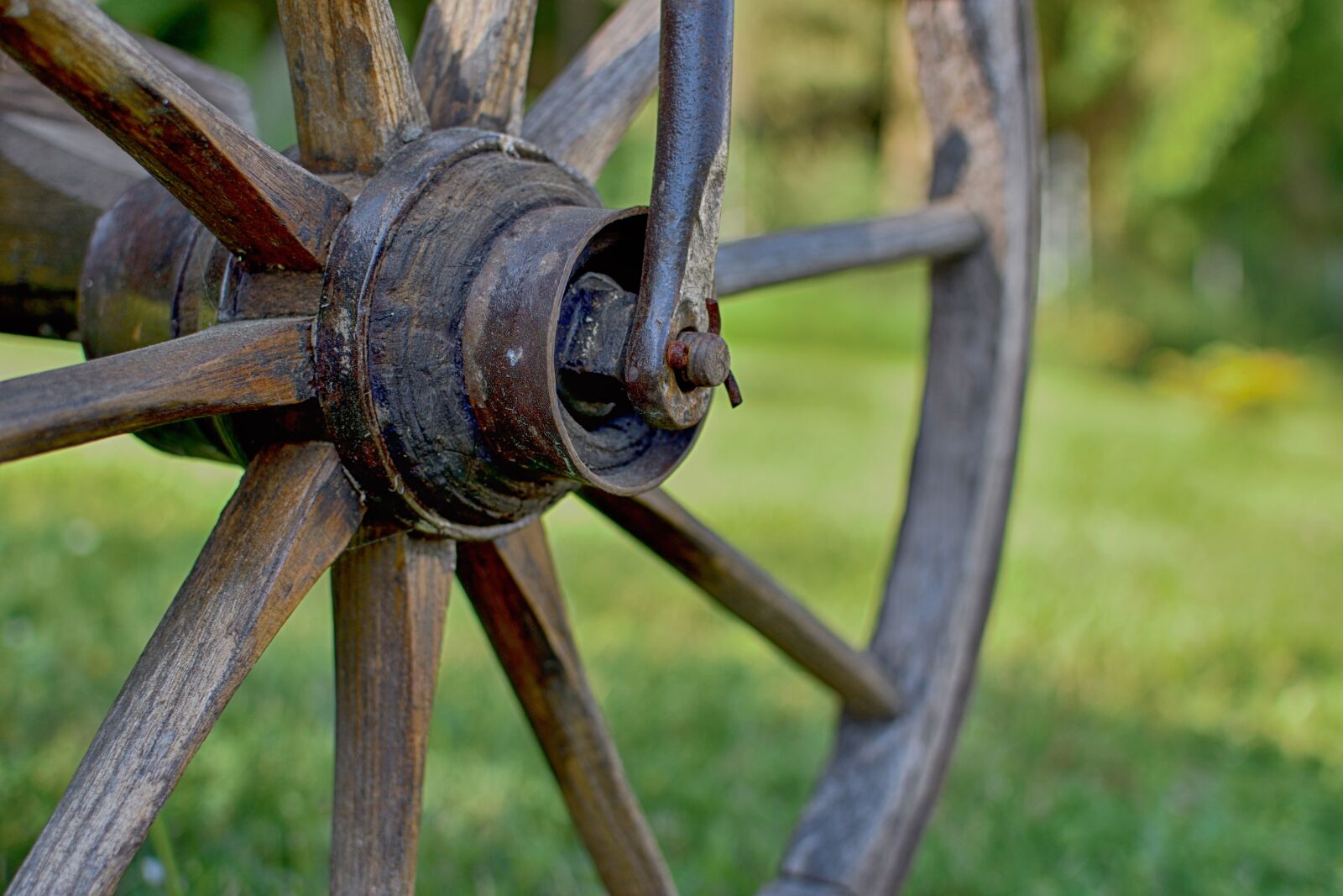 Nikon D7200 sample photo. Wheel, wagon wheel, wooden photography