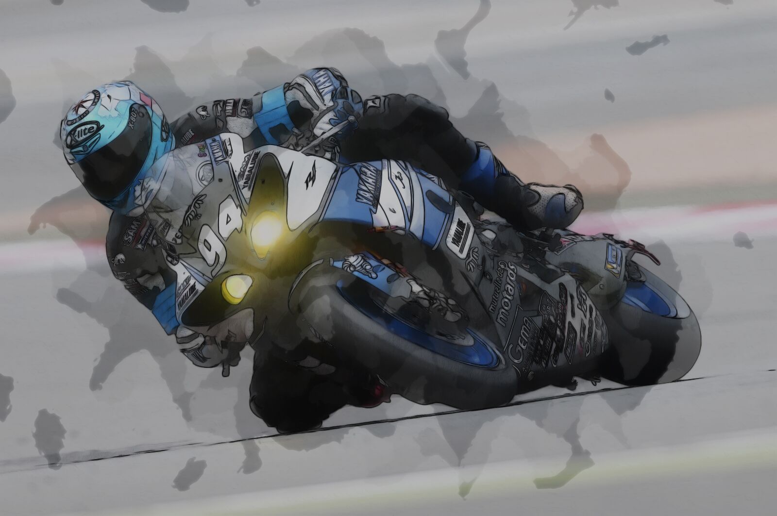 Nikon D300 sample photo. Motorcycle racer, racing, race photography