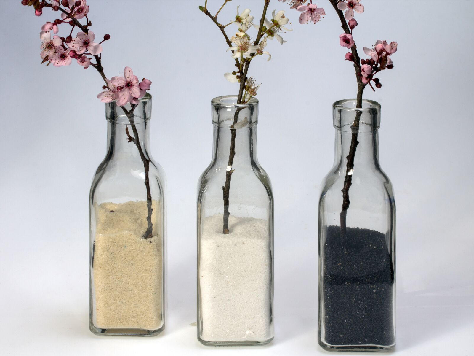 Canon EF-S 60mm F2.8 Macro USM sample photo. Bottles, sand, decorative sand photography