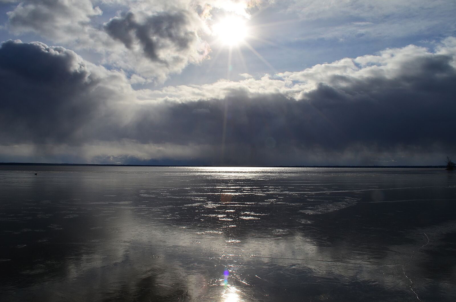 Nikon D5100 sample photo. Frozen, lake, winter photography