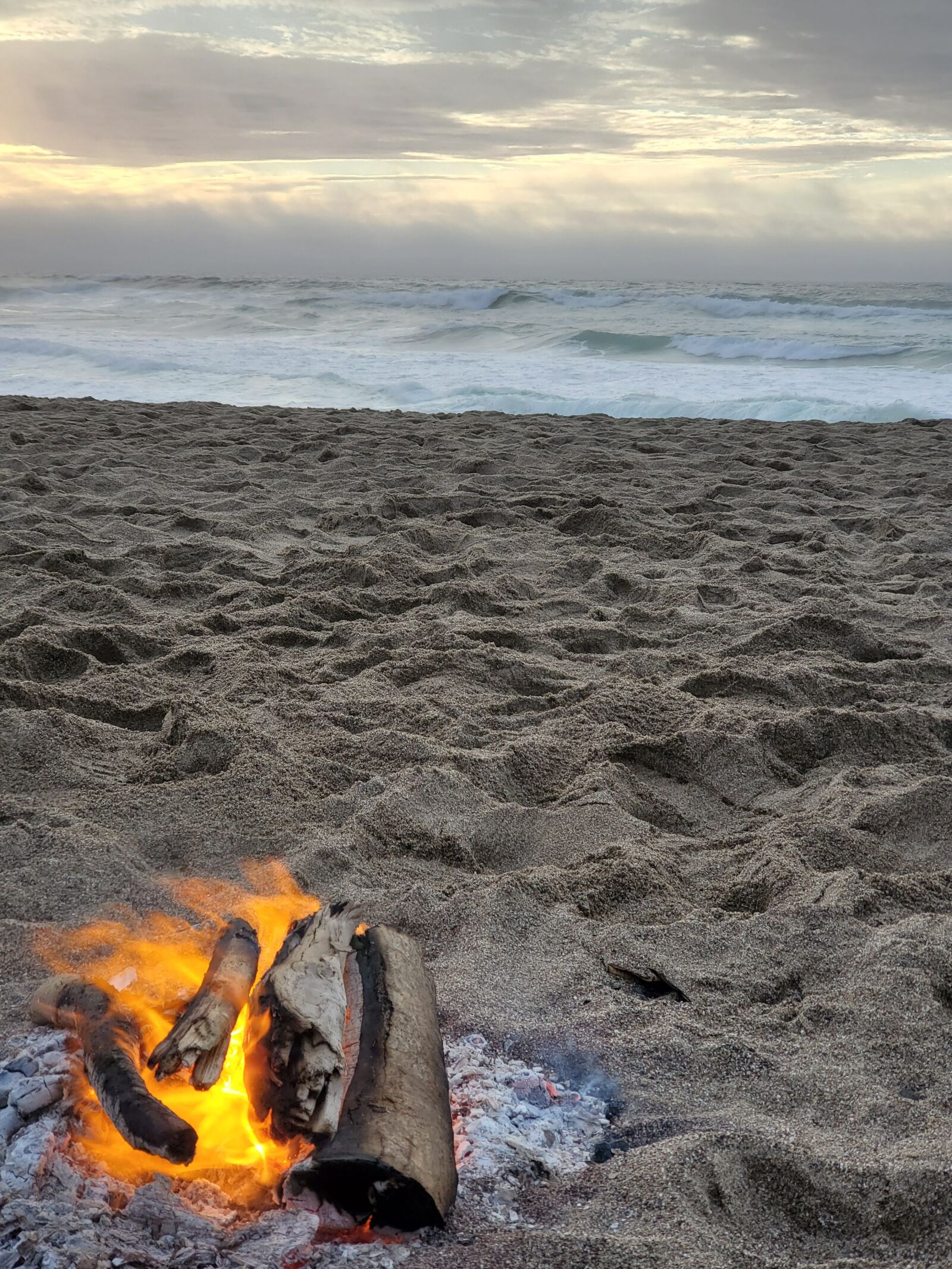 Samsung Galaxy S10+ sample photo. Beach, bonfire, campfire photography