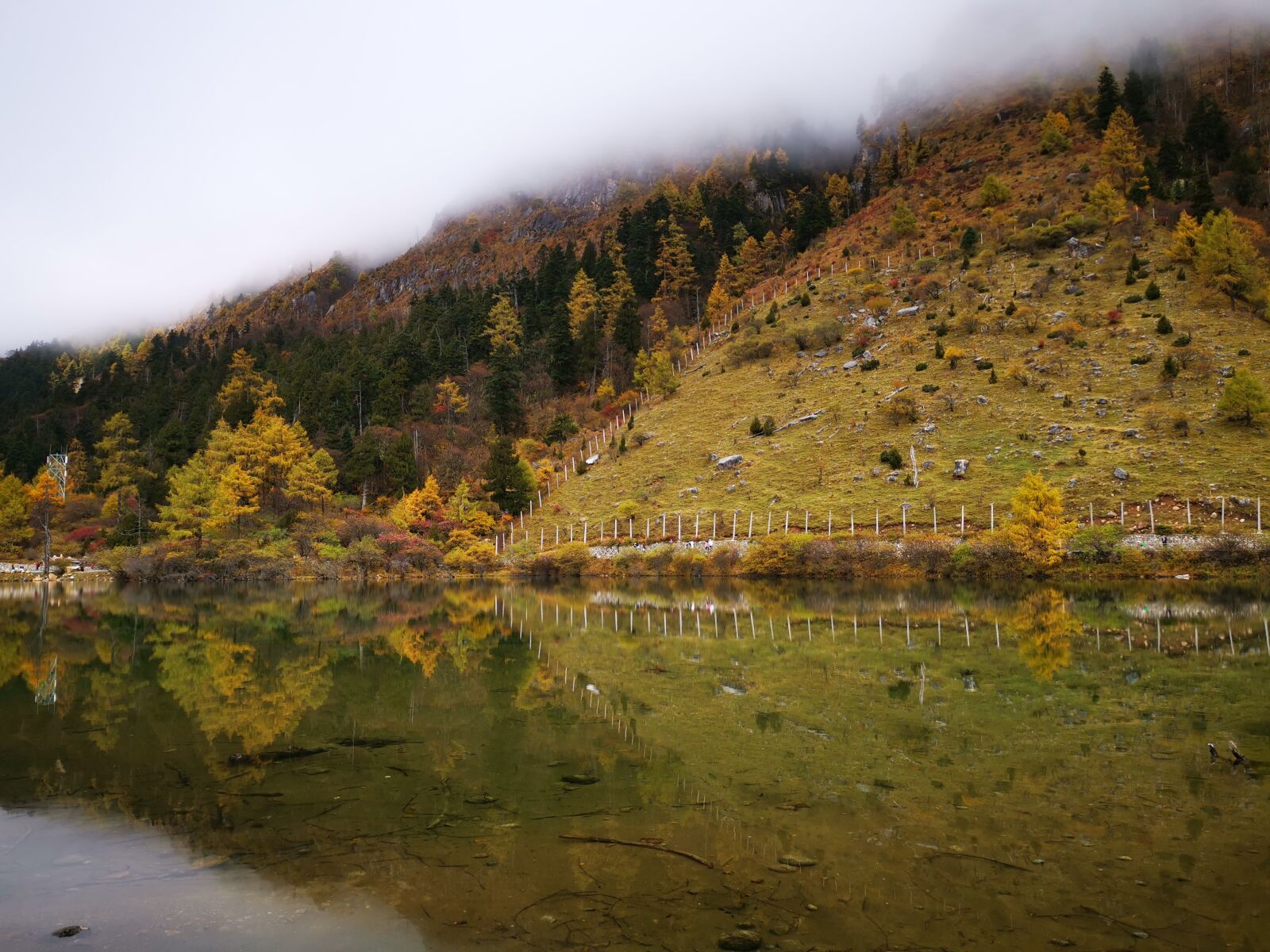 HUAWEI Mate 20 Pro sample photo. Autumn, mountain, misty photography