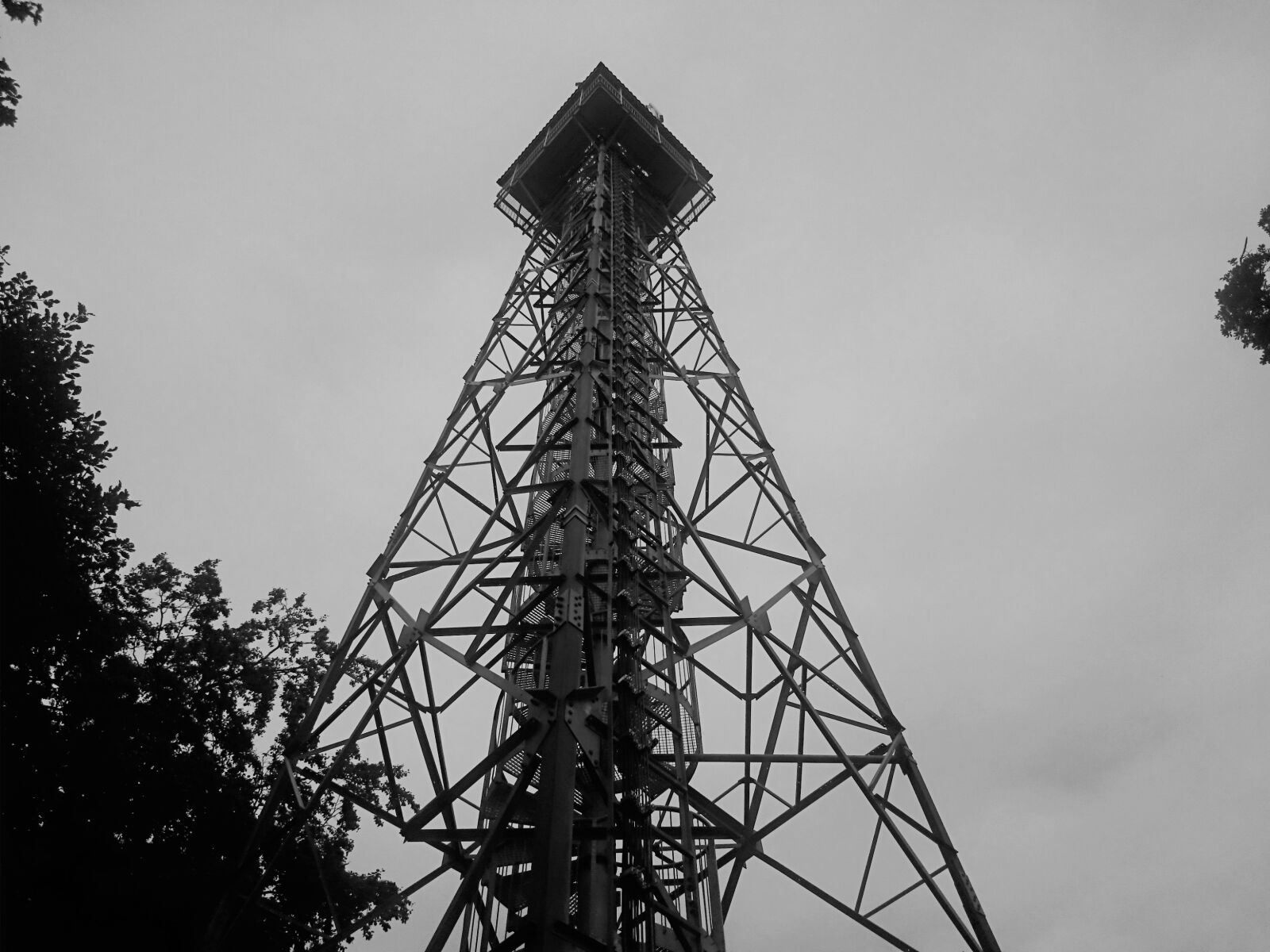 Sony Xperia Z1 Compact sample photo. Lookout, black-white, transmitter photography