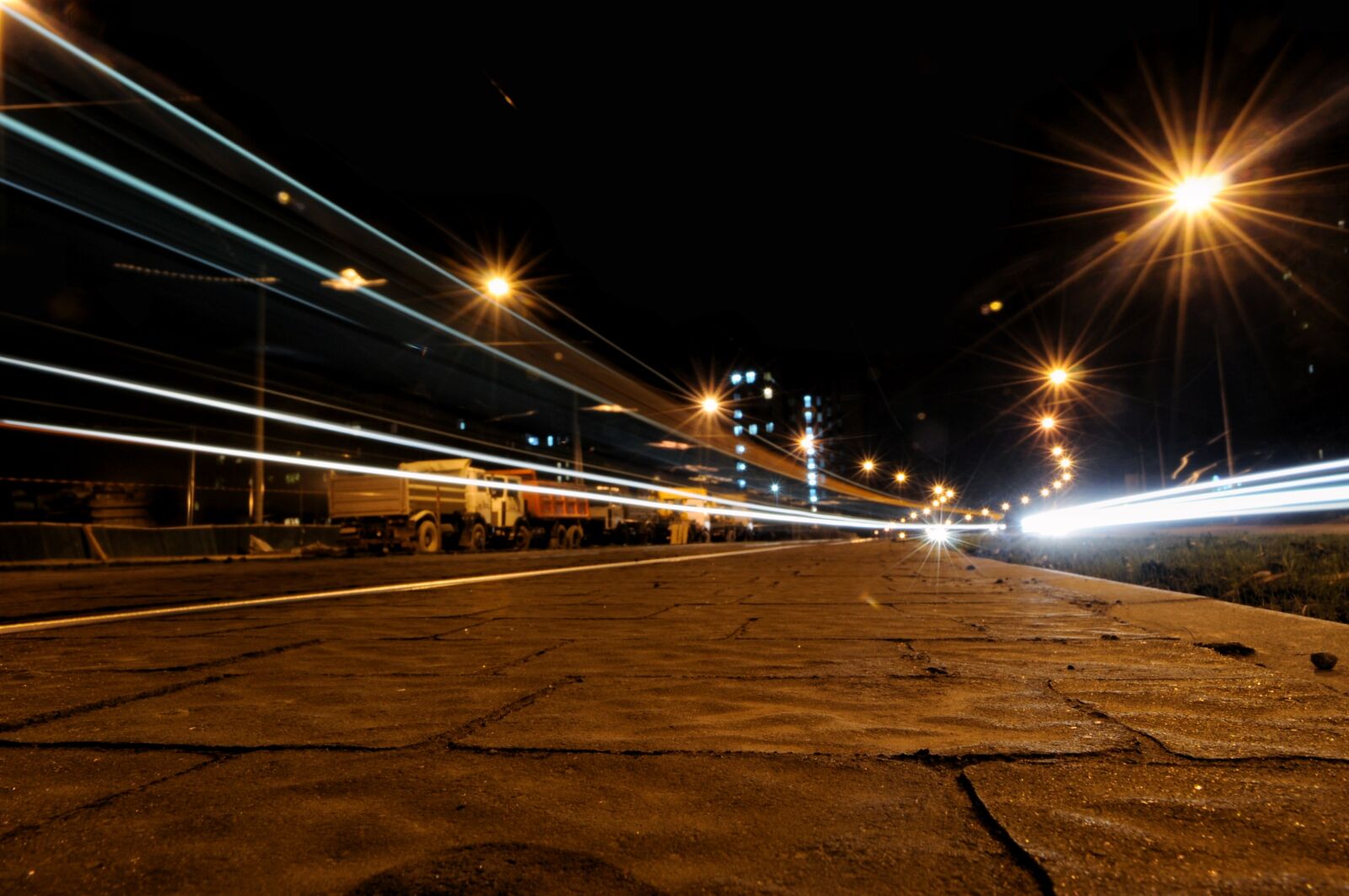 Nikon D5000 sample photo. Car, lights, light, night photography