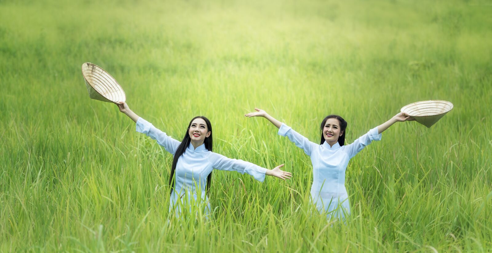 Nikon D810 sample photo. Woman, rice, green photography
