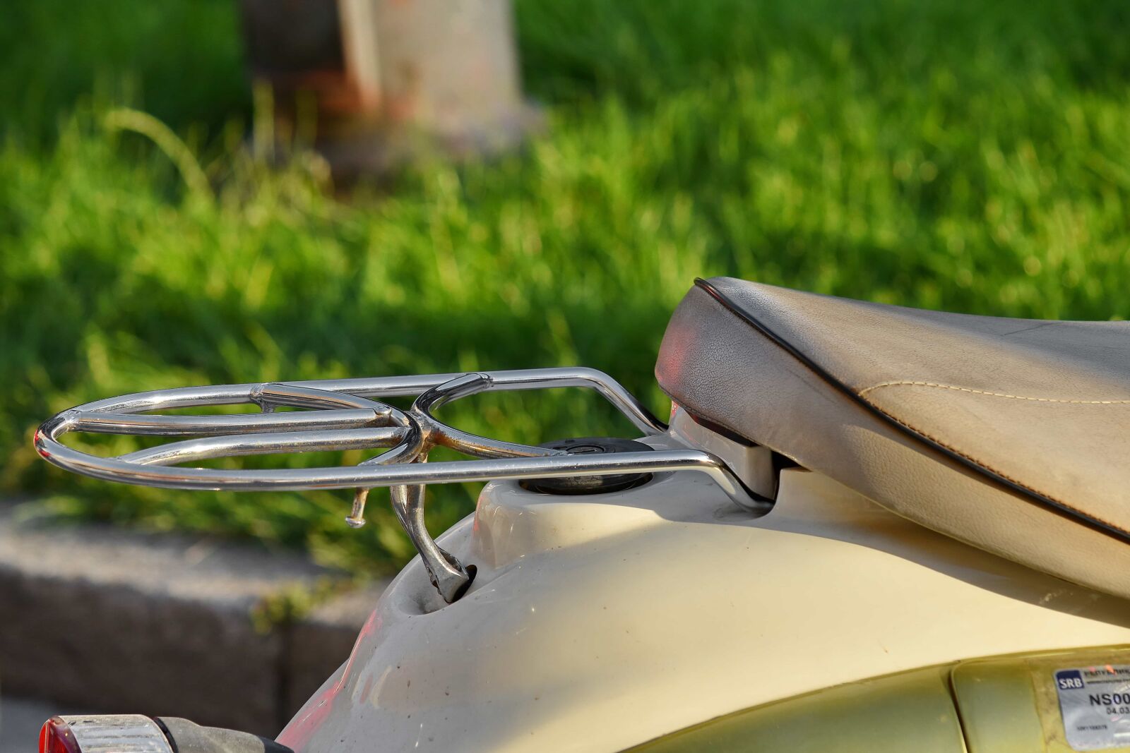 Nikon D5500 sample photo. Detail, leather, moped, nostalgia photography
