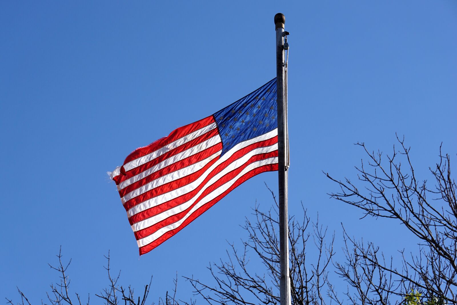 Sony E 55-210mm F4.5-6.3 OSS sample photo. Usa, flag, america photography