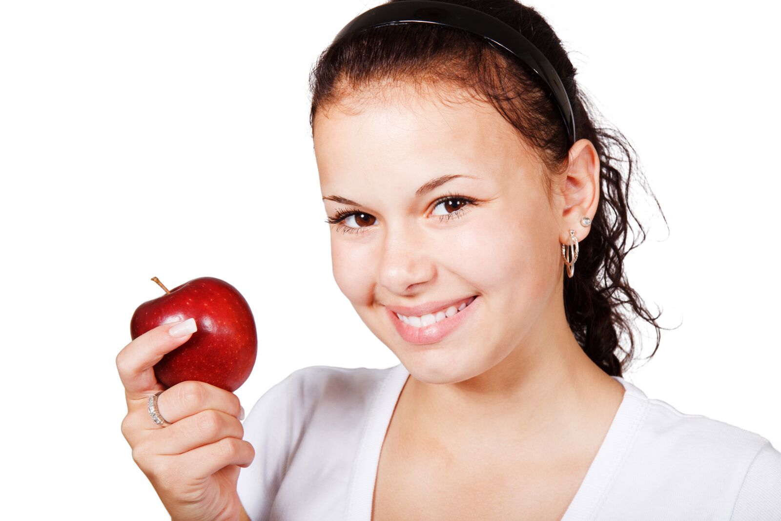Canon EOS 50D sample photo. Apple, cute, diet, female photography