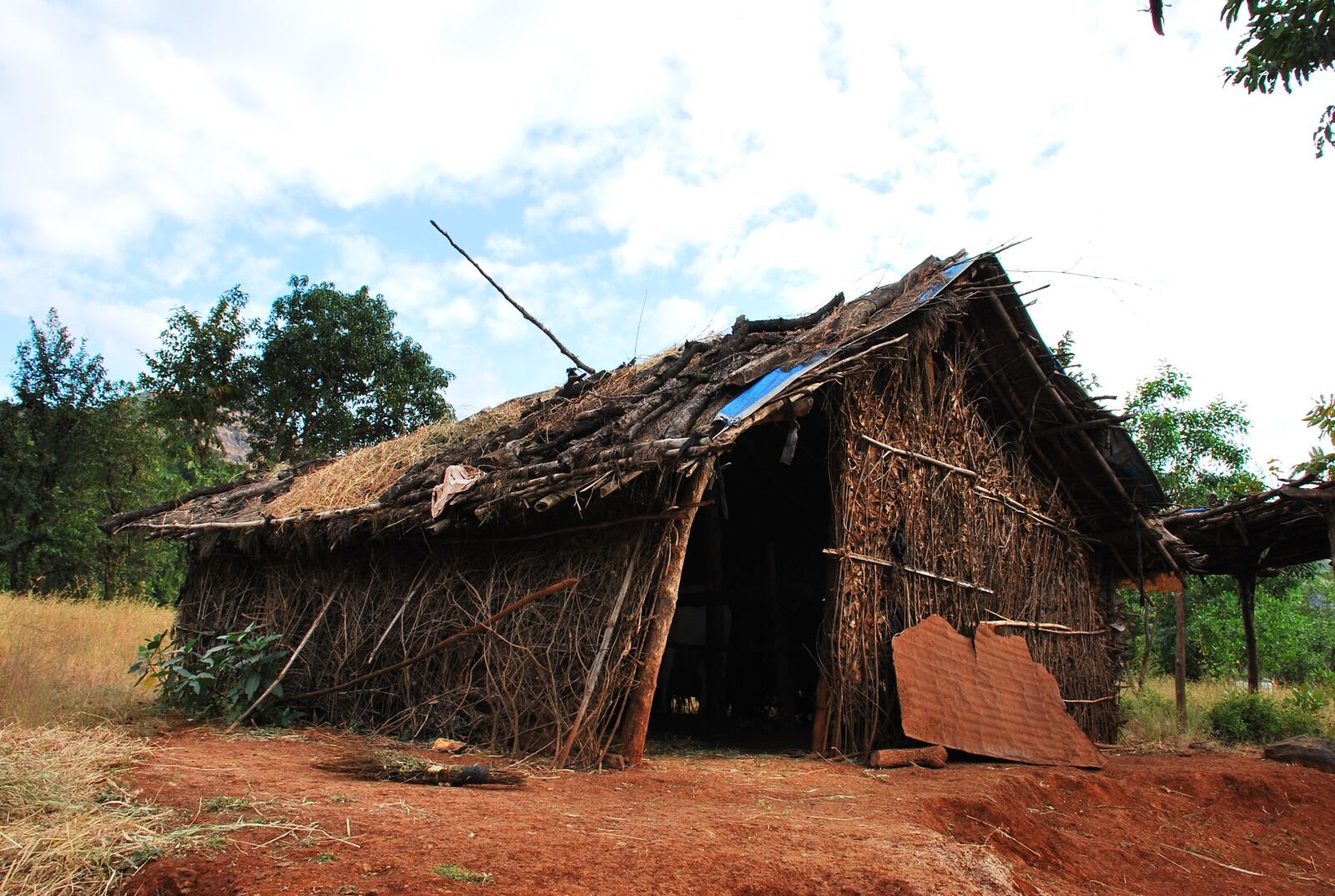 Nikon D60 sample photo. Hut, hutment, poor photography
