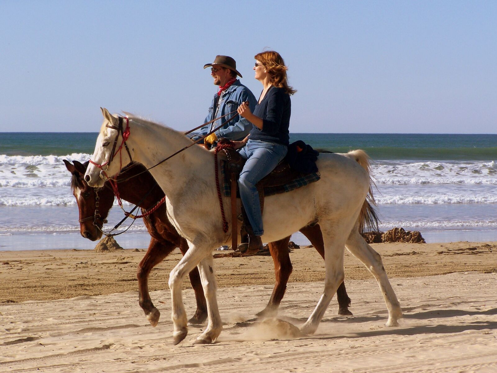 Kodak EASYSHARE ZD710 ZOOM DIGITAL CAMERA sample photo. Ride, horses, beach photography