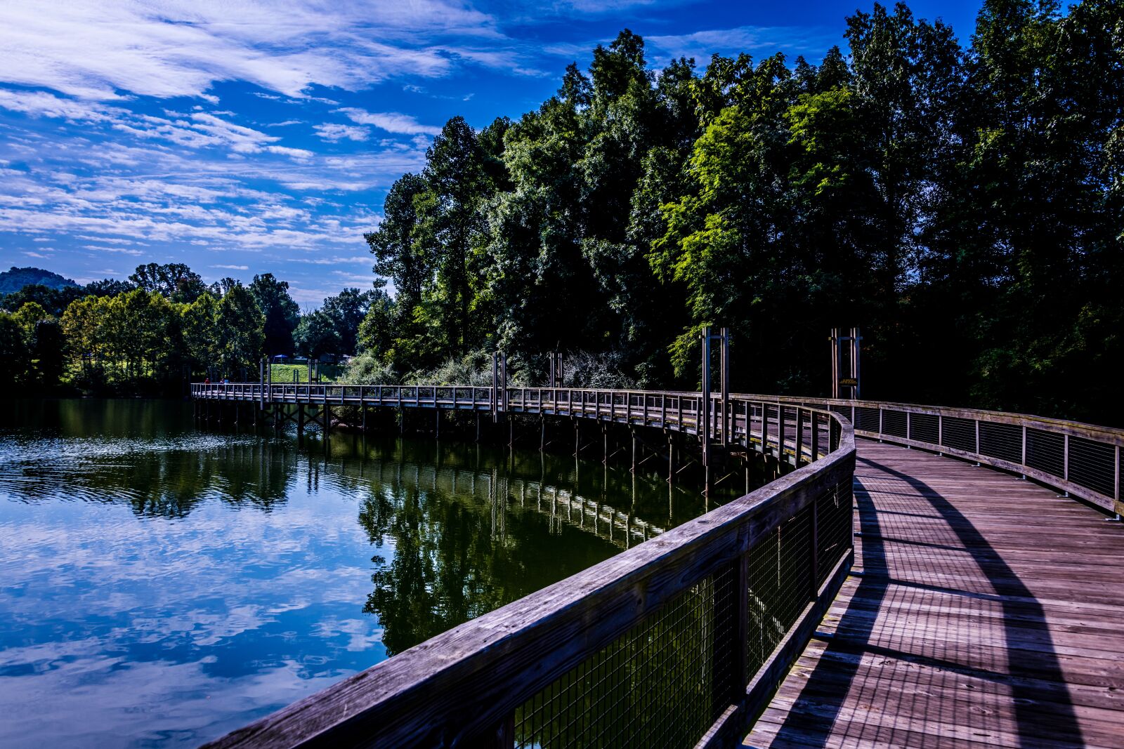 Nikon D850 sample photo. Lake, bridge, walkway photography
