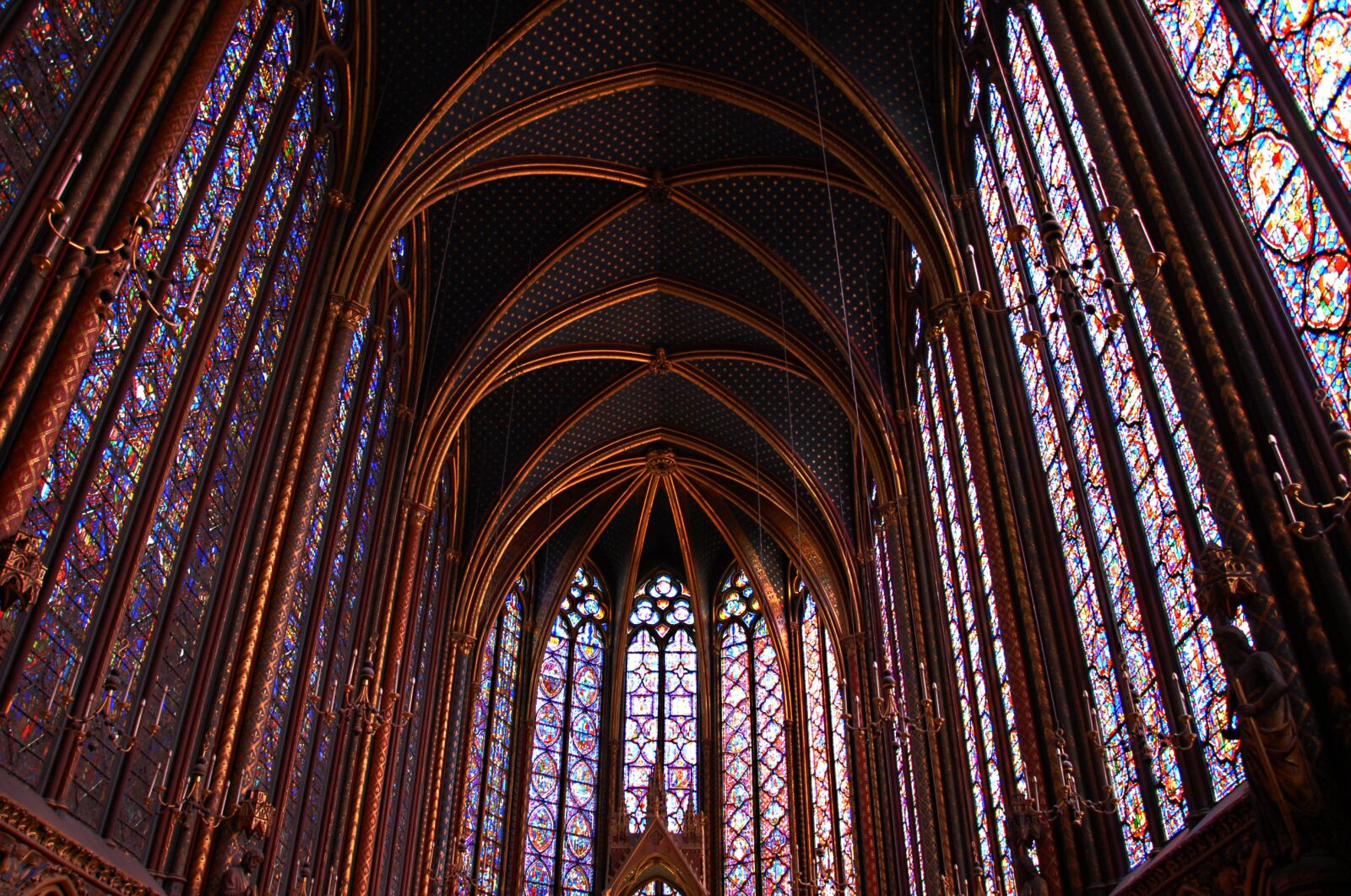 Nikon D200 sample photo. Paris, holy chapel, church photography