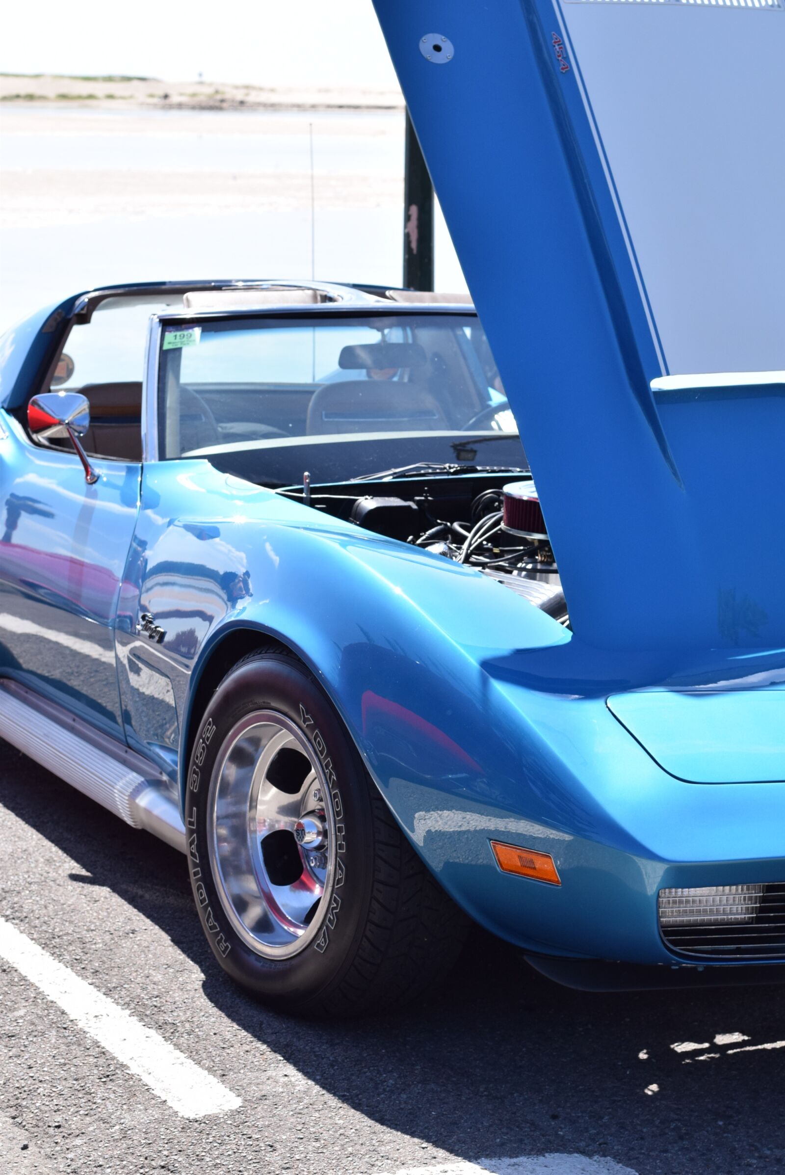 Nikon D3300 sample photo. Corvette blue car, car photography