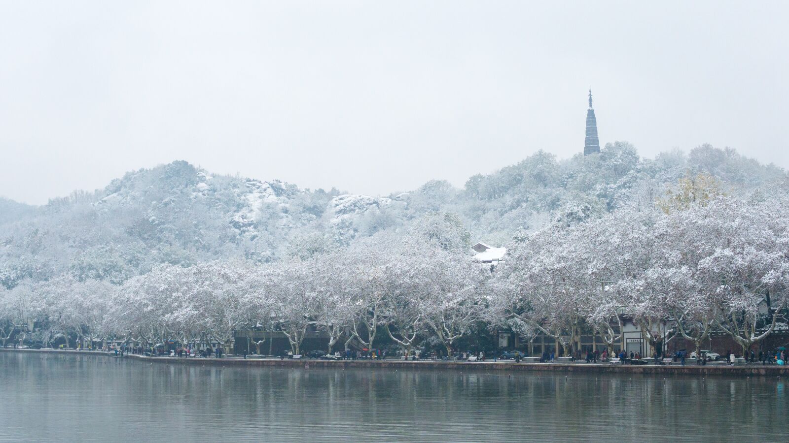 Sony a5100 sample photo. Winter, west lake, snow photography