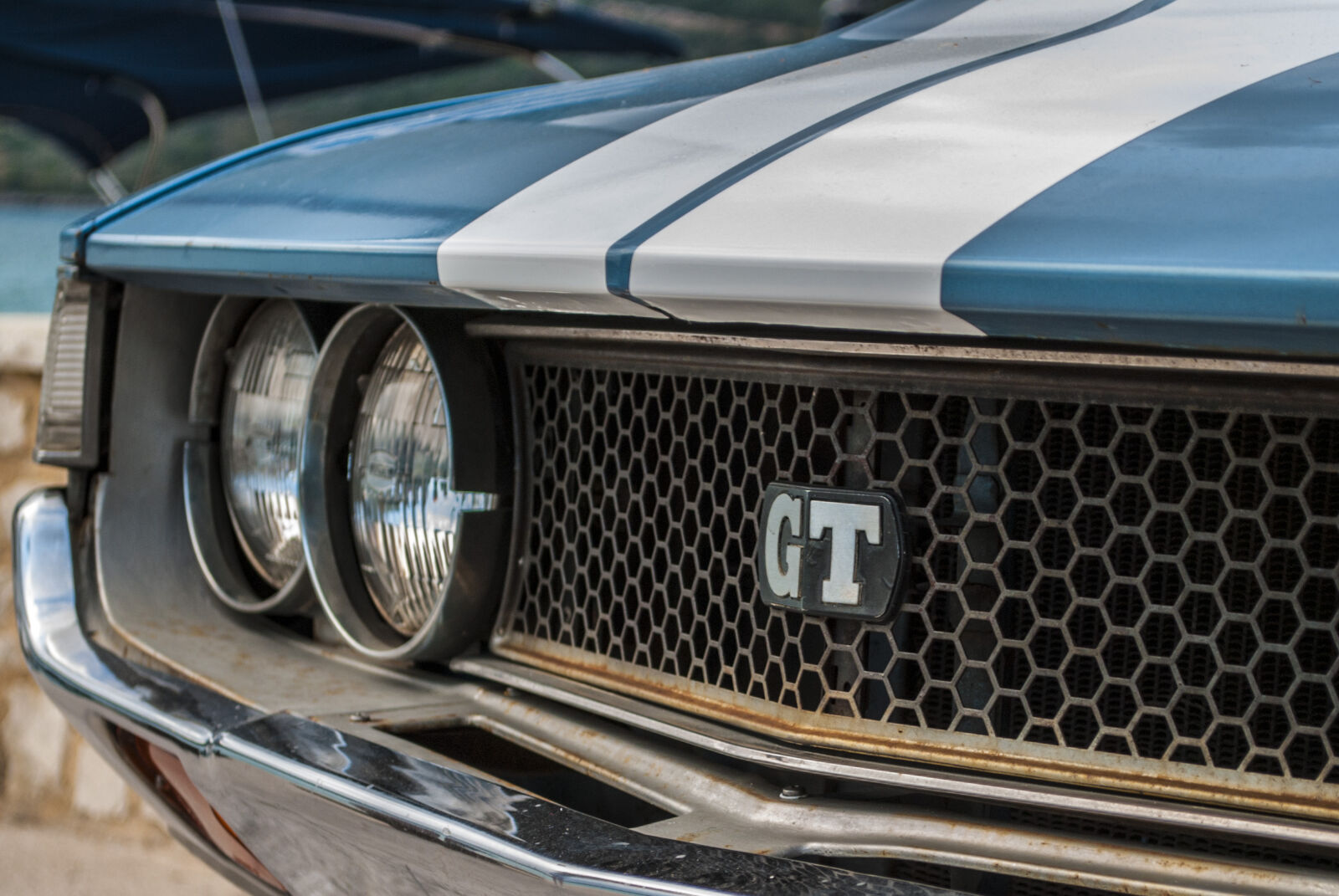 Nikon D3000 sample photo. Car, gt, headlights, mussels photography