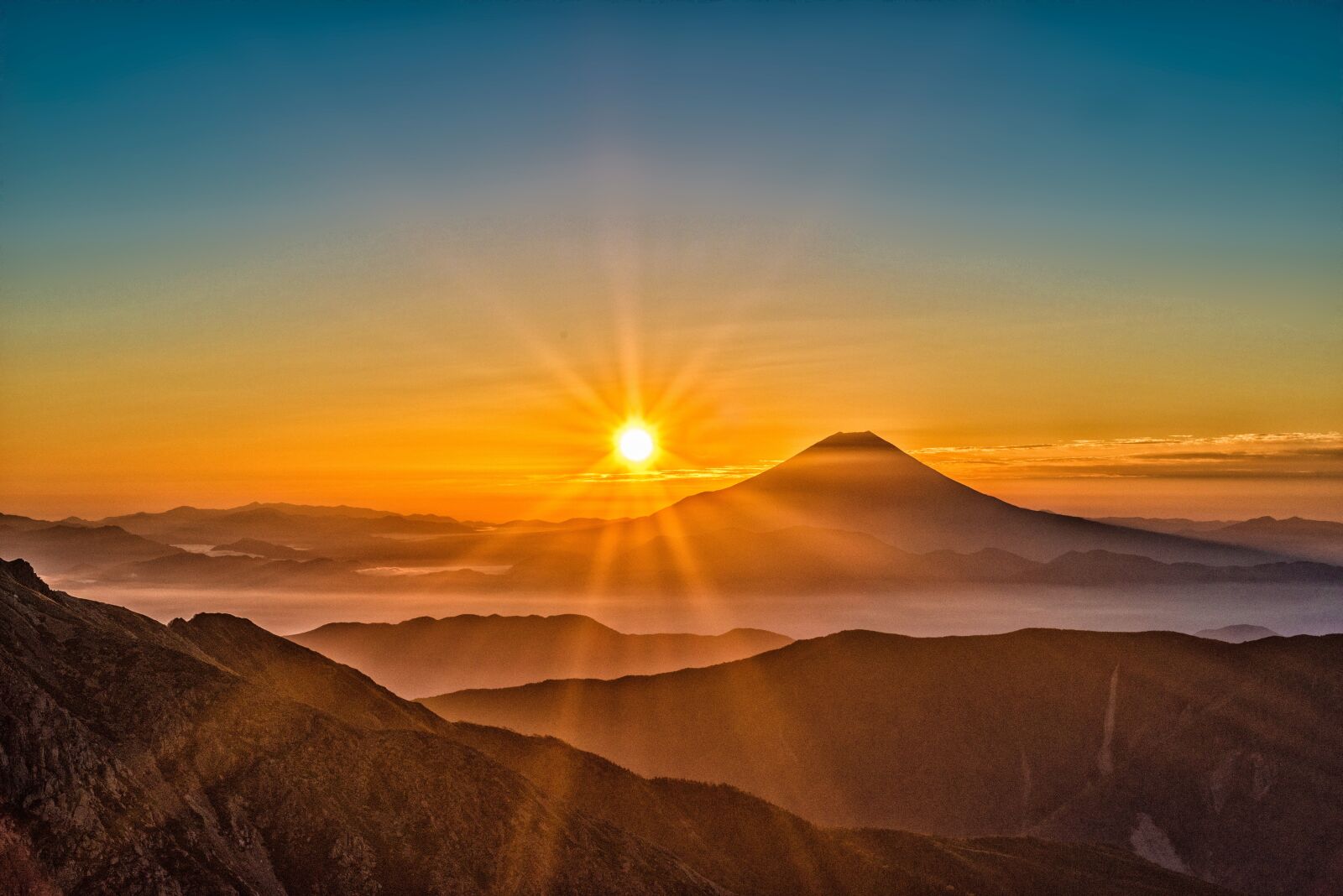 Nikon D800E sample photo. Sun, mt fuji, japan photography