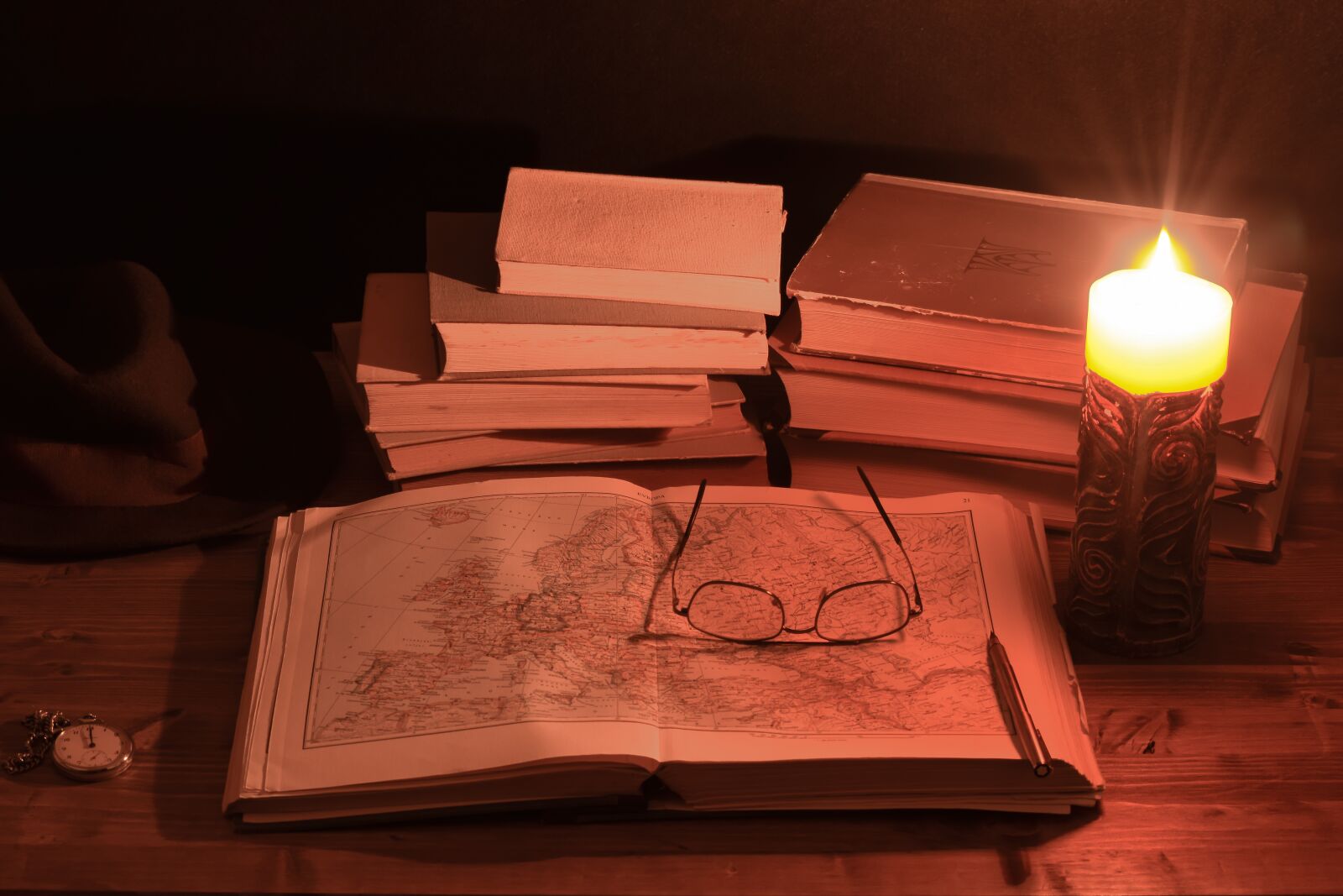 Nikon D3300 sample photo. Notebook, books, old books photography