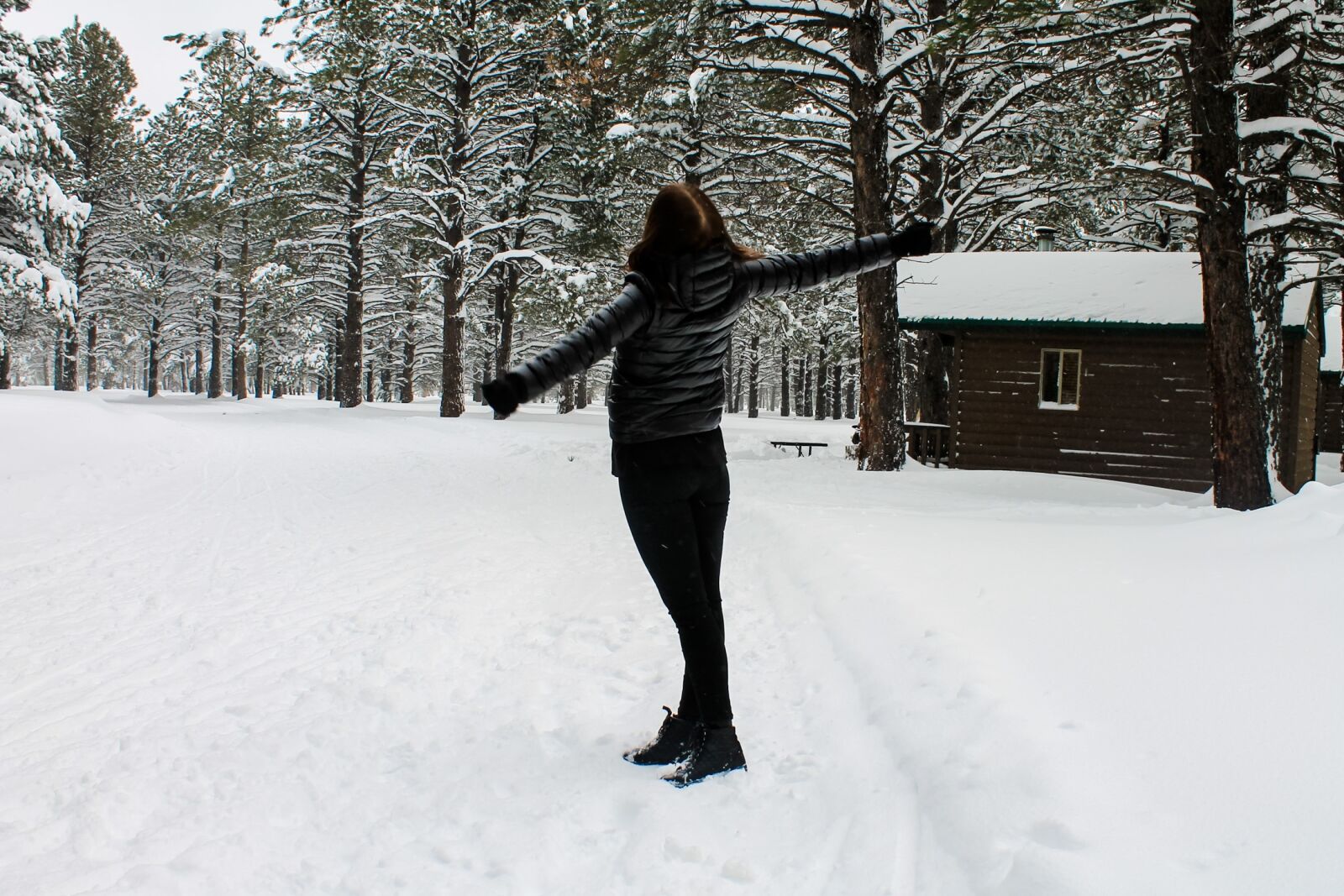 Canon EOS 1100D (EOS Rebel T3 / EOS Kiss X50) sample photo. Snow, forest, girl photography