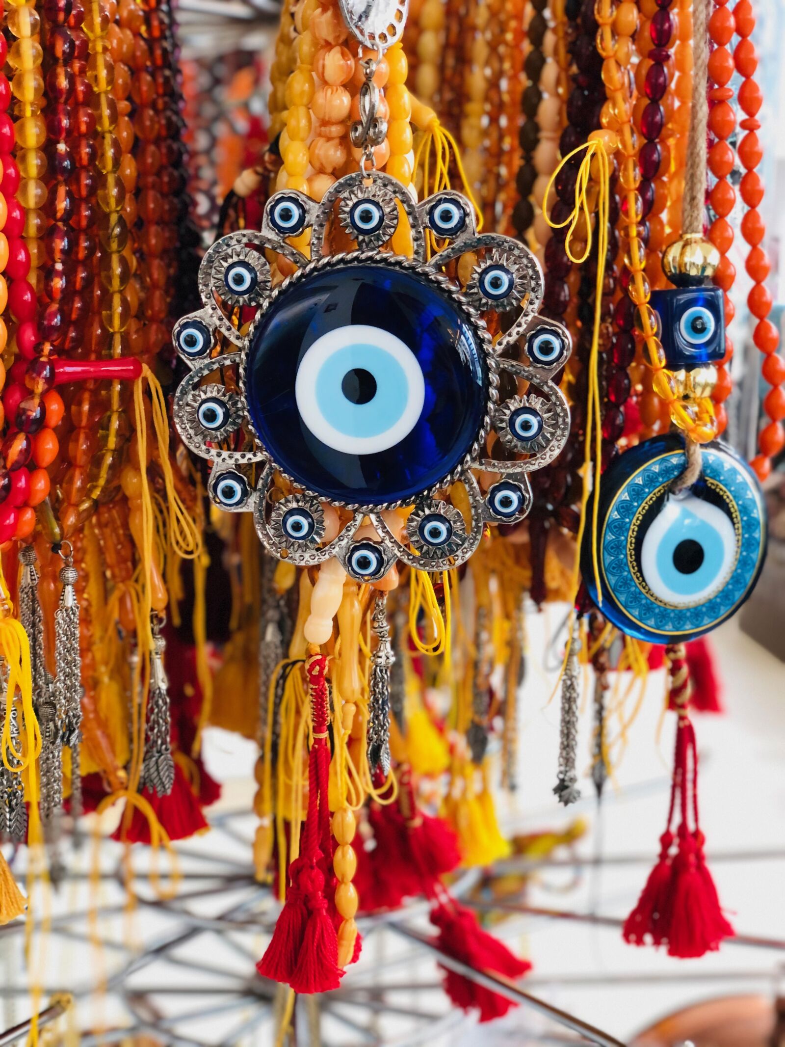 iPhone X back dual camera 6mm f/2.4 sample photo. Eye, blue, superstition photography
