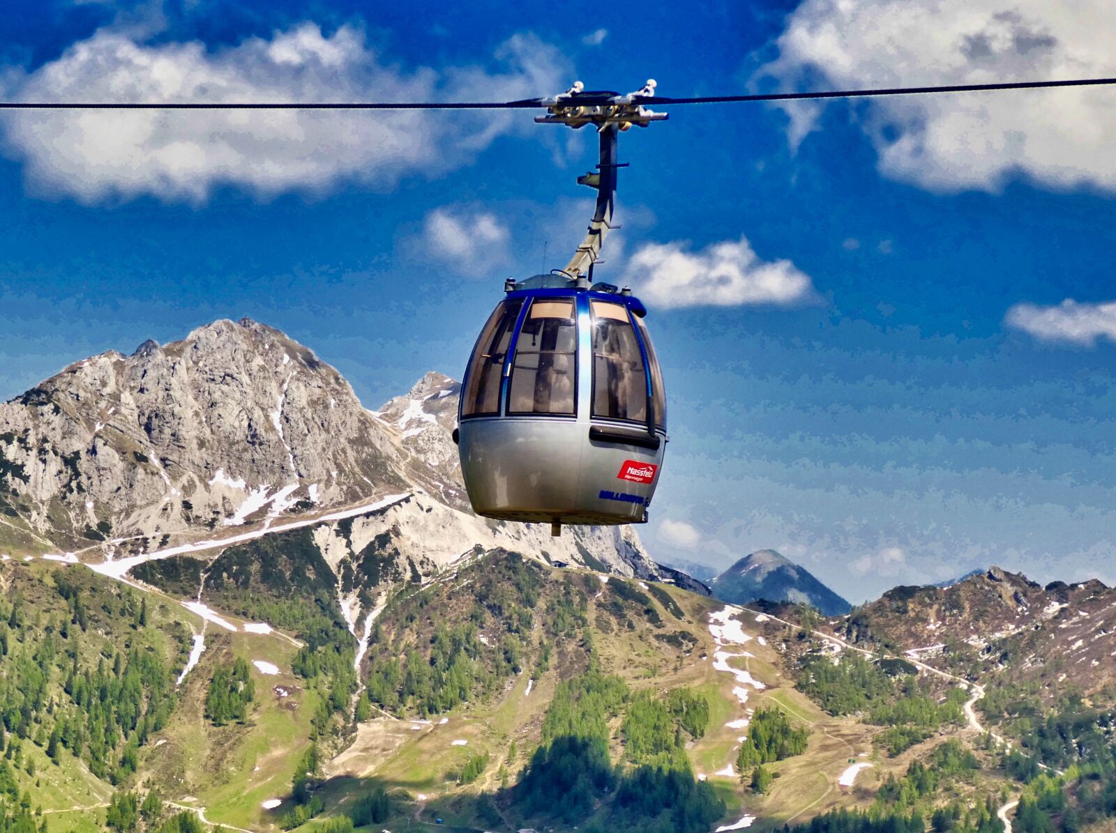 Panasonic Lumix DC-ZS70 (Lumix DC-TZ90) sample photo. Cable car, gondola, mountains photography