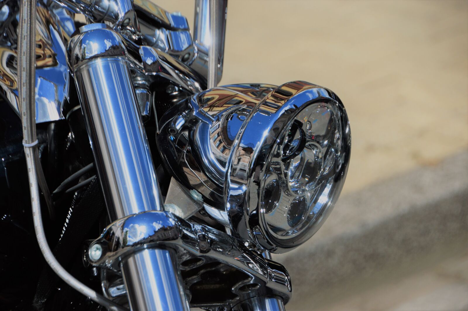 Nikon D3200 sample photo. Chrome, motorcycle, brilliant photography
