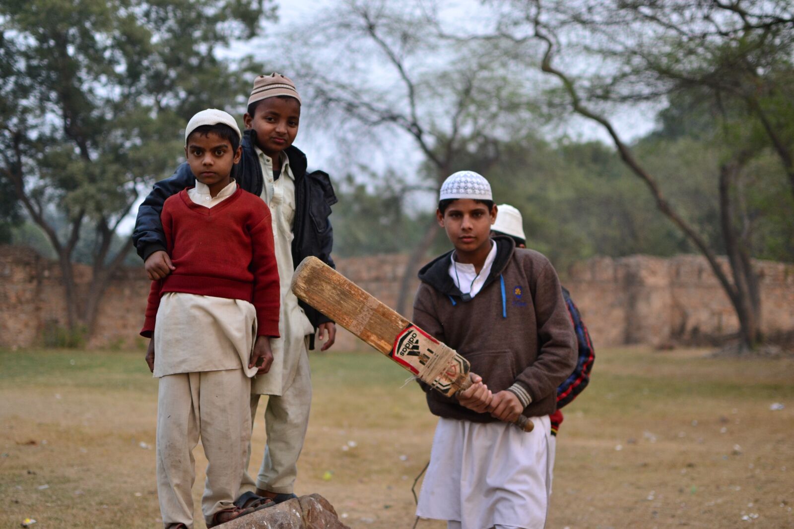 Nikon D3100 sample photo. Children, cricket, india, kids photography