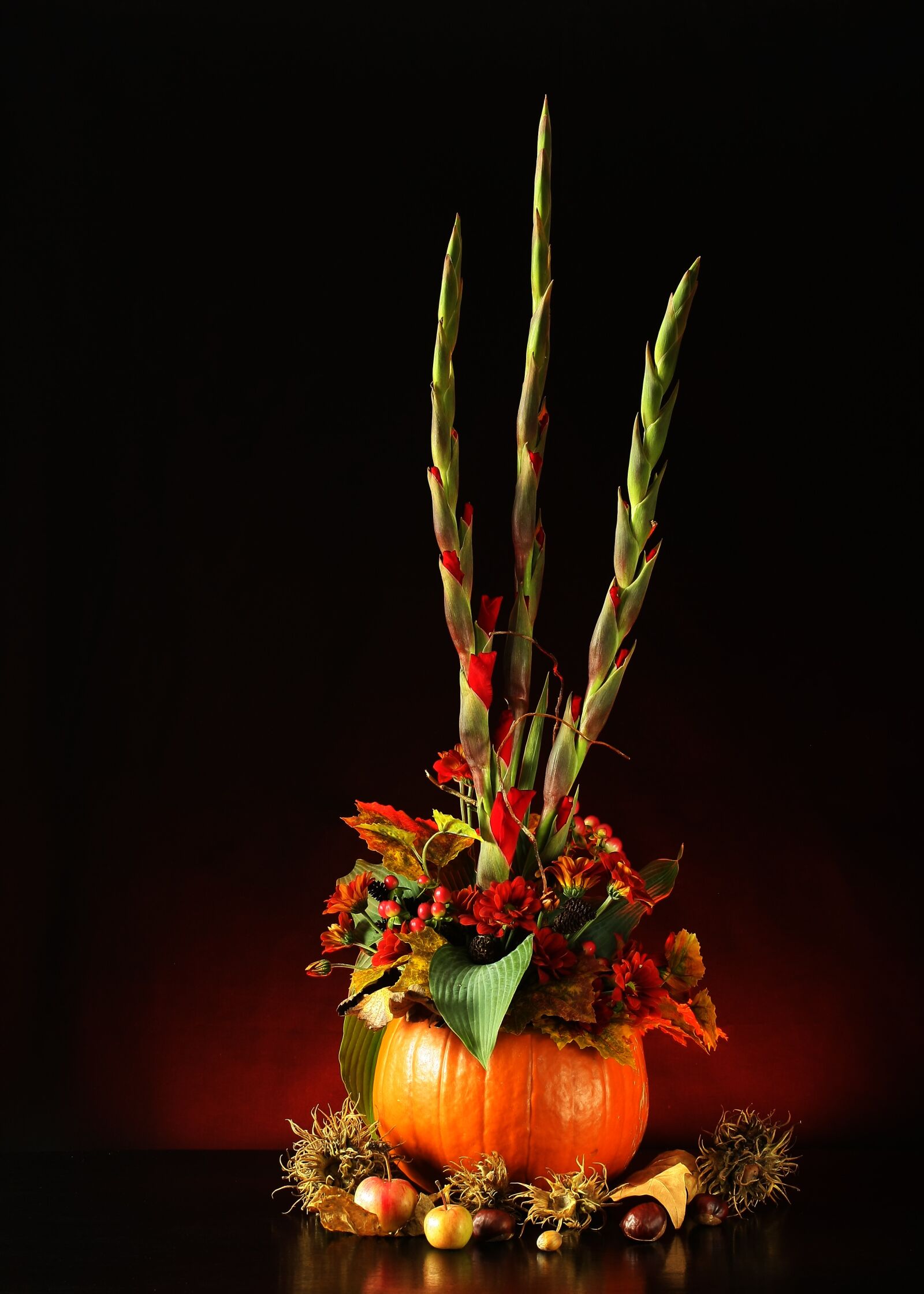 Canon EOS 40D sample photo. Autumn, flowers, arrangement photography