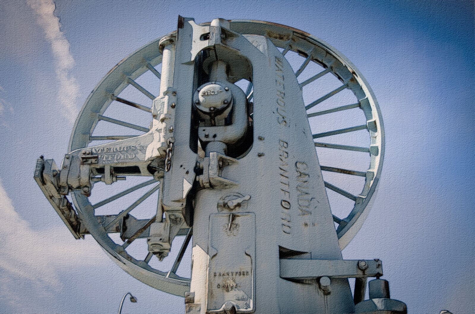 Nikon D7000 sample photo. Wheel, machinery, steam photography