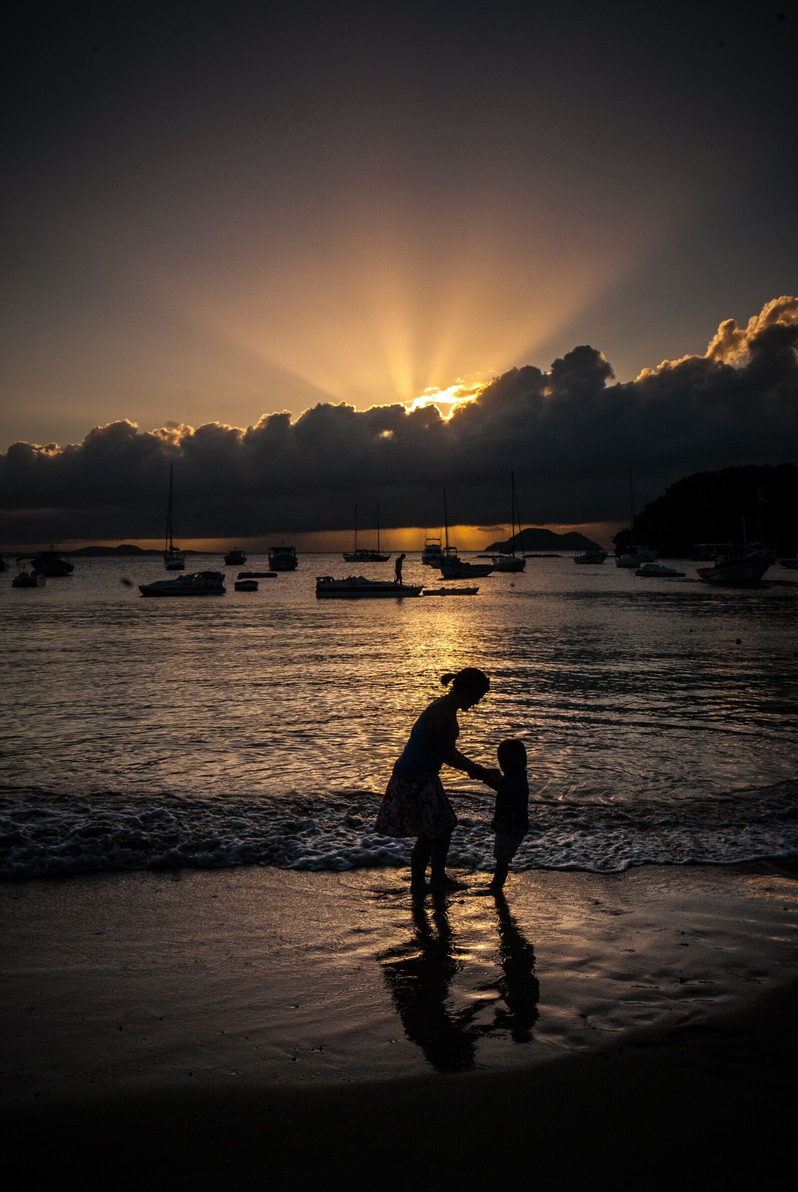 Nikon D200 sample photo. Sunset, beach, beach sunset photography