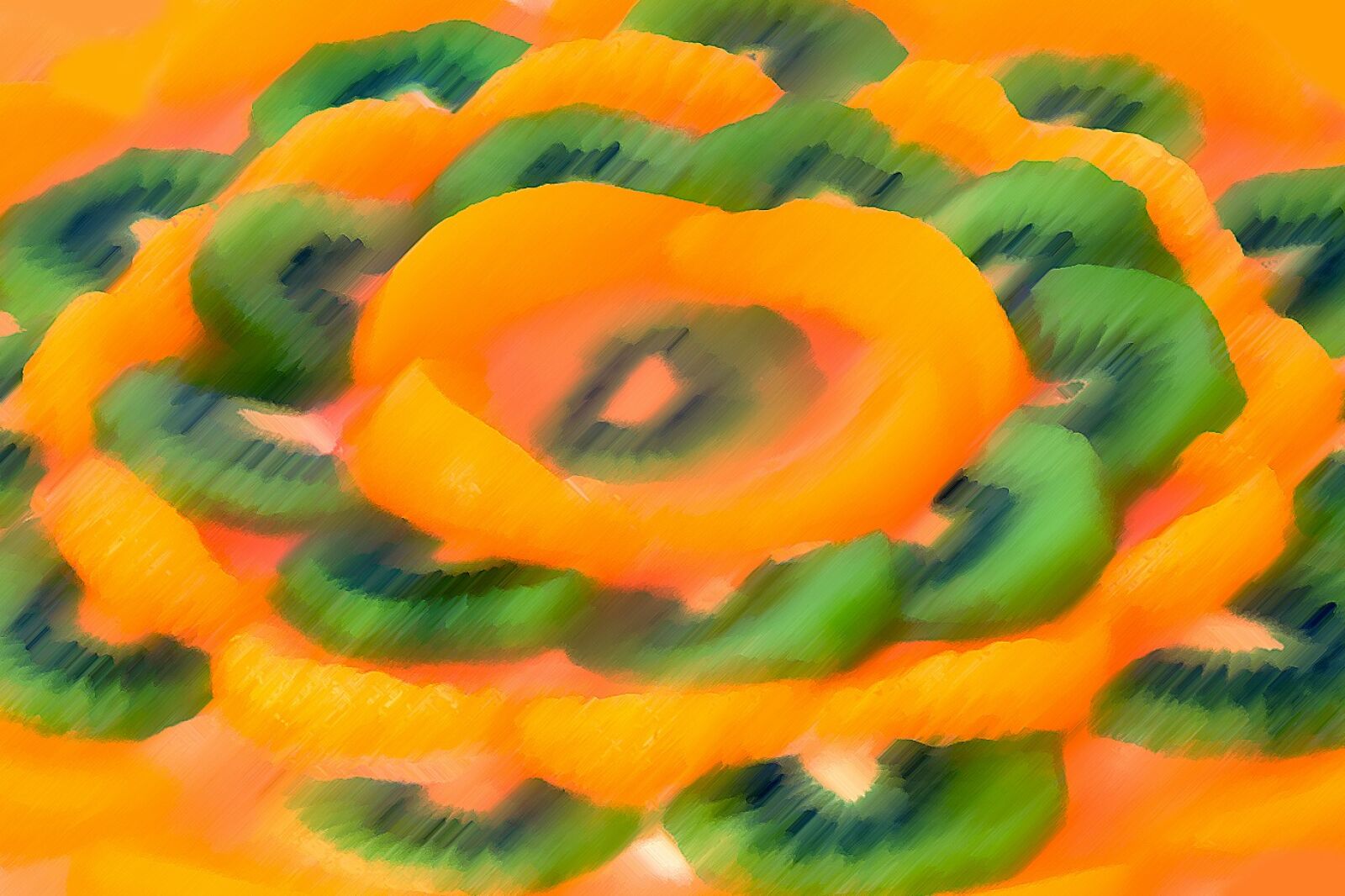 Canon EOS 350D (EOS Digital Rebel XT / EOS Kiss Digital N) sample photo. Apricot, kiwi, painting photography