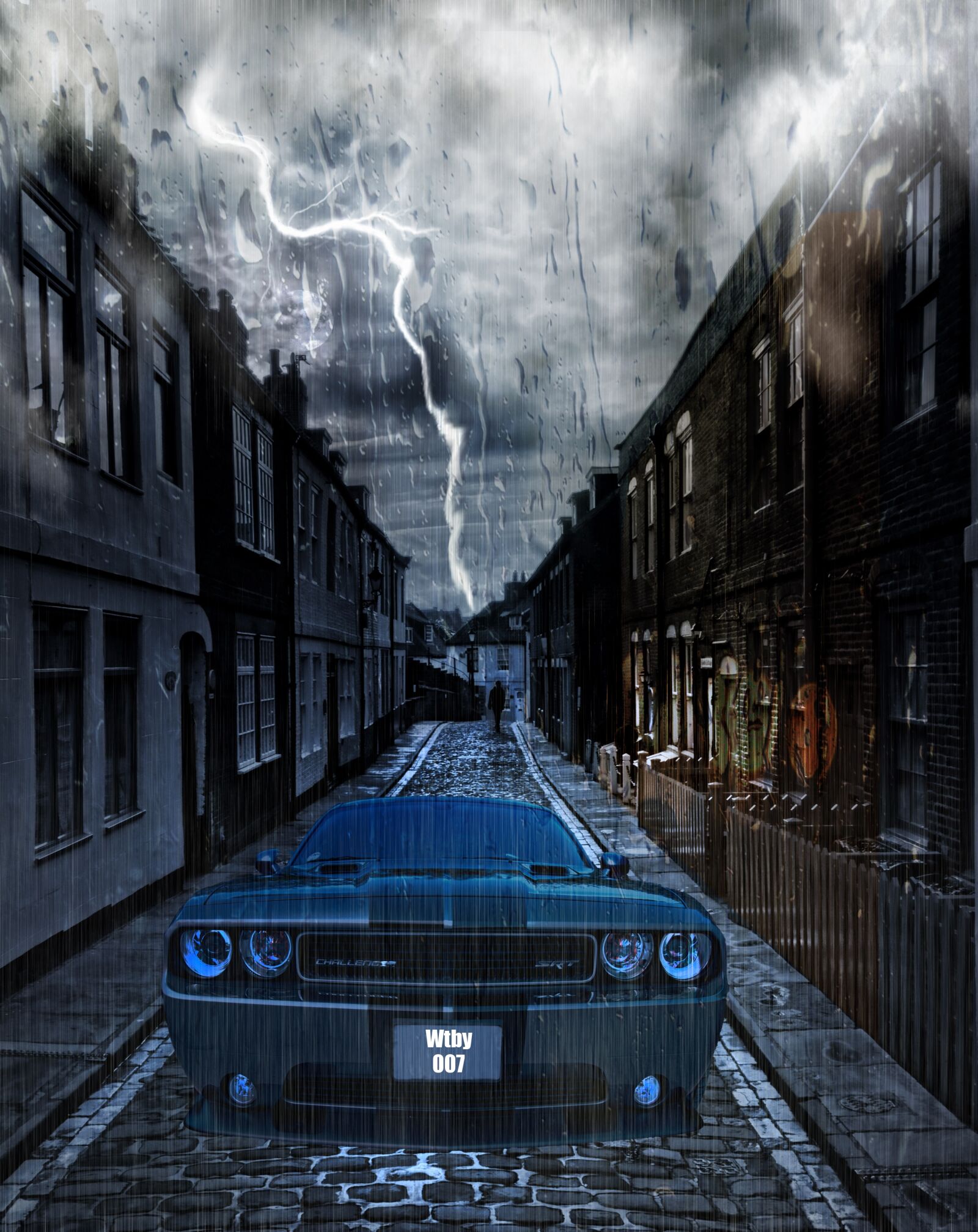 Nikon D60 sample photo. Street car, lightning bolt photography