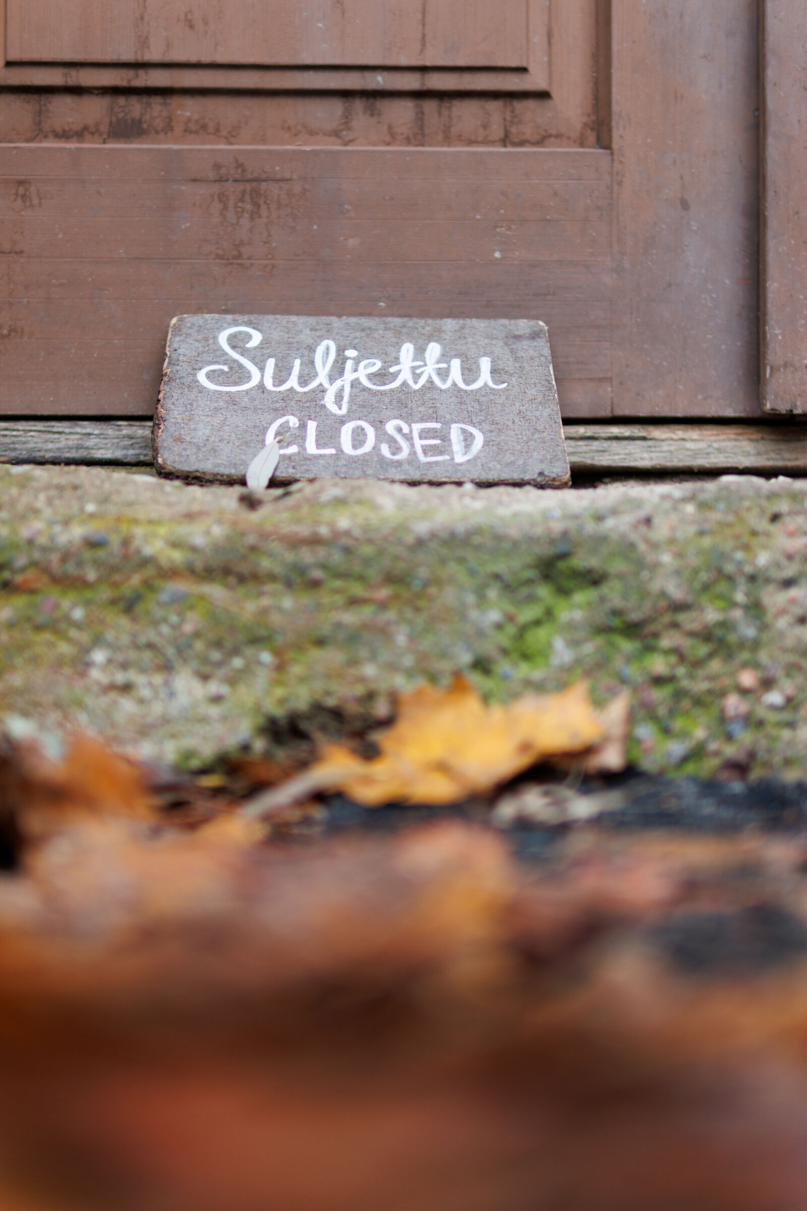 Sigma 30mm F1.4 DC DN | C sample photo. Closed sign door photography