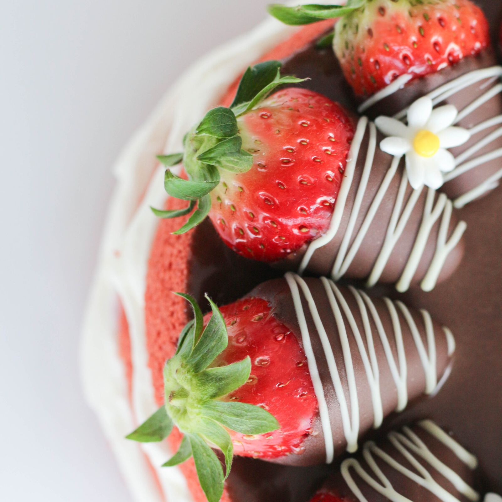 Canon EOS 700D (EOS Rebel T5i / EOS Kiss X7i) + Canon EF 50mm F1.8 STM sample photo. Cake, strawberry, dessert photography