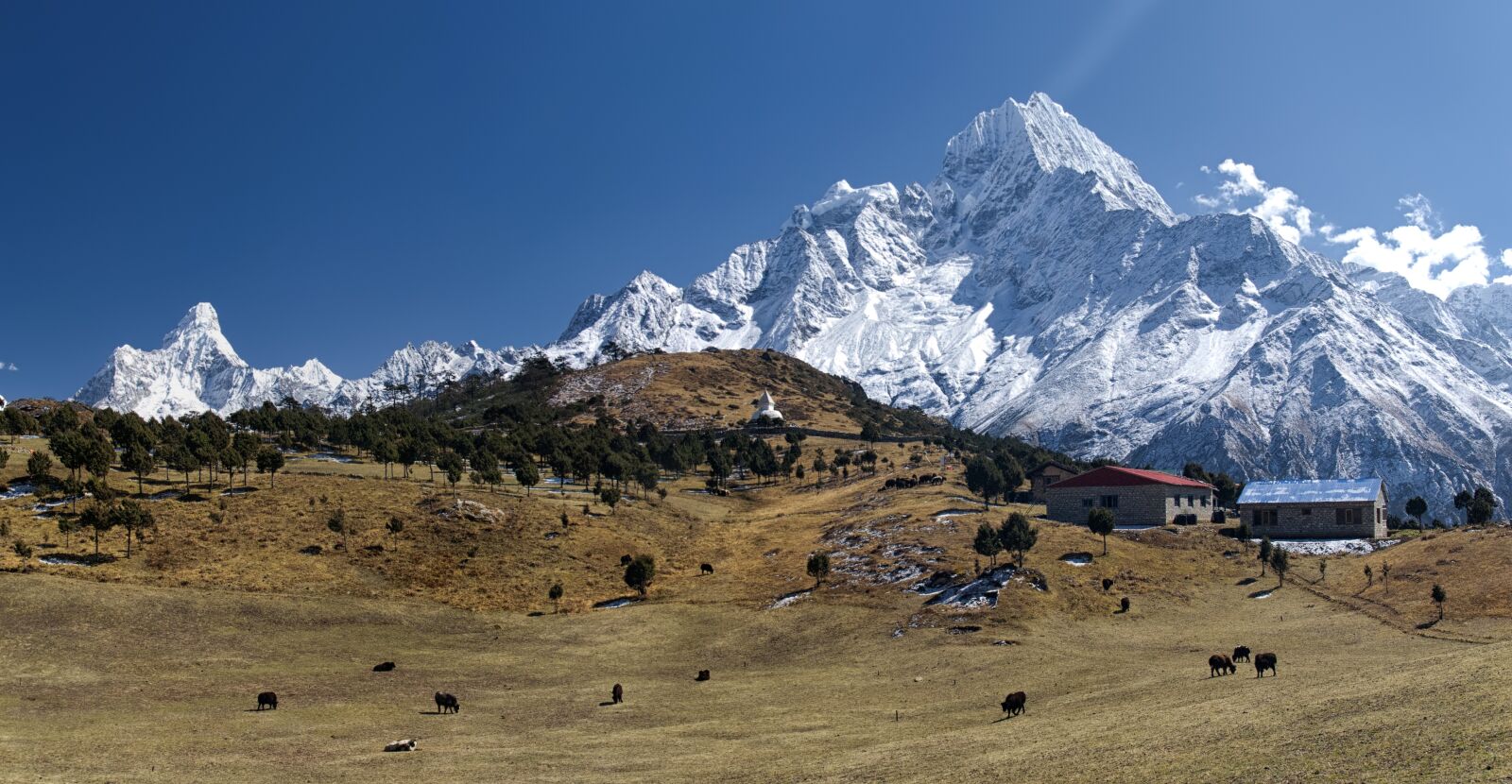 Nikon D80 sample photo. Nepal, himalayas, panorama photography