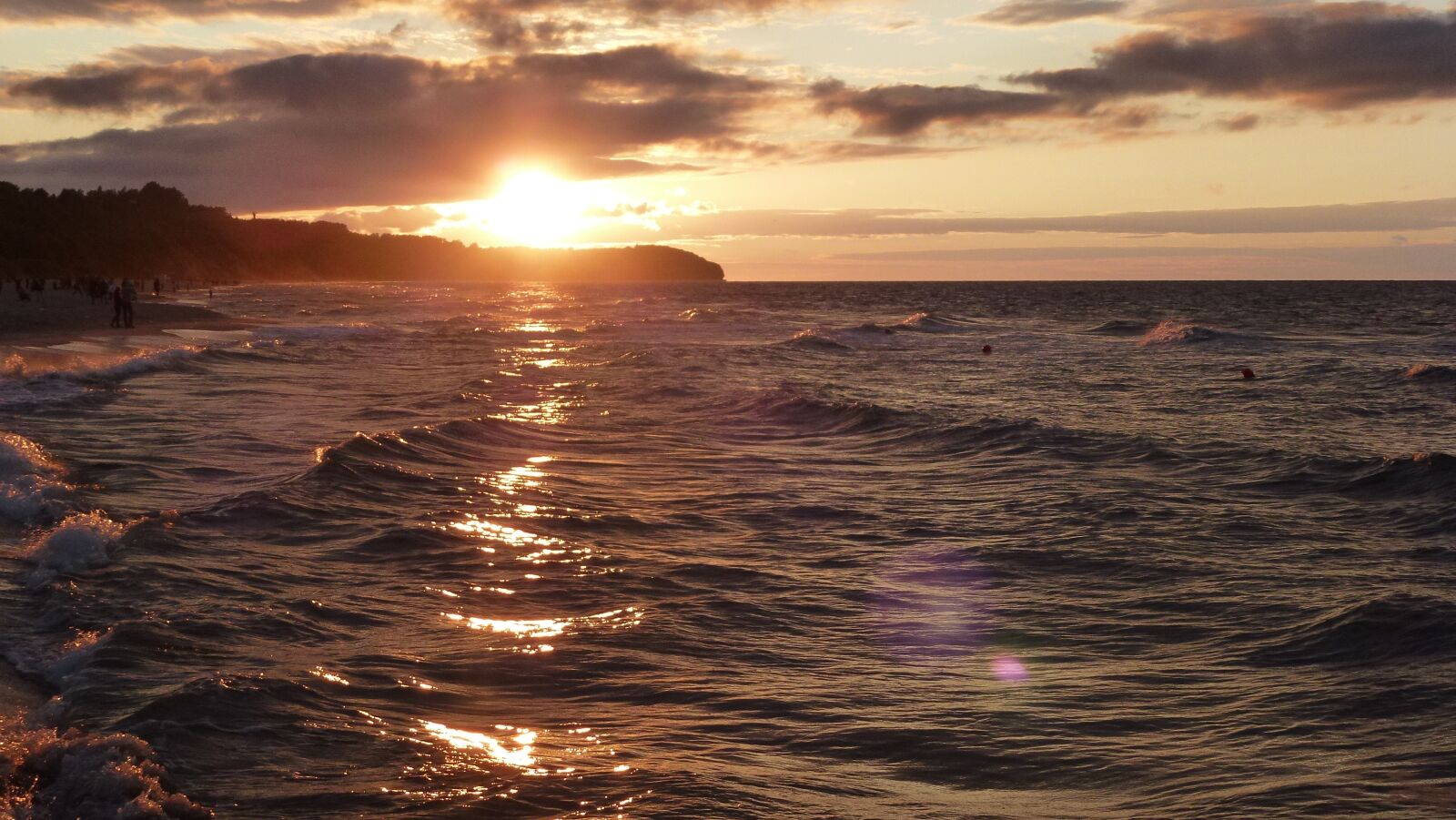 Panasonic Lumix DMC-ZS10 (Lumix DMC-TZ20 / Lumix DMC-TZ22) sample photo. Sea, sunset, water photography