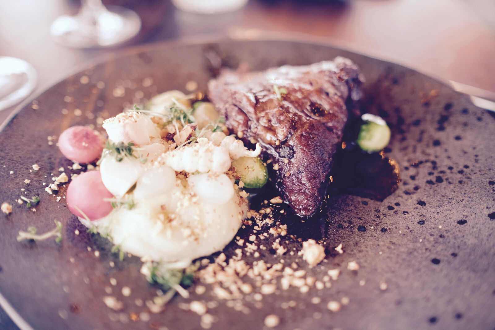 Fujifilm X-T1 sample photo. Dish, food, meat, plate photography
