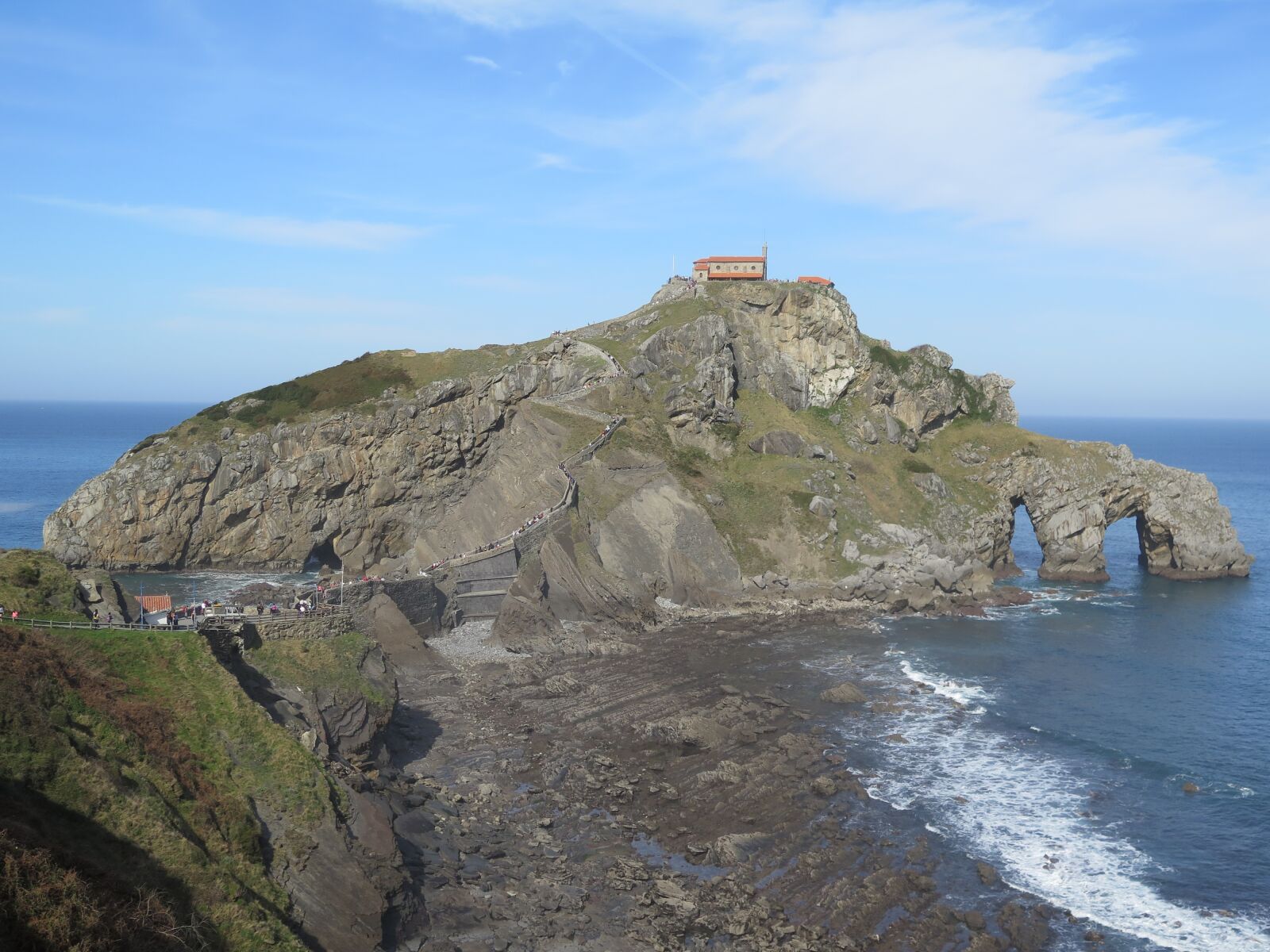 Canon PowerShot G16 sample photo. Gaztelugatxe, bridge, waves photography