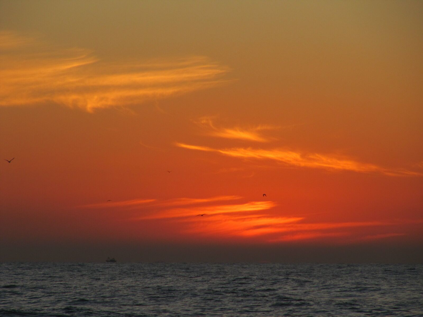 Canon PowerShot SX200 IS sample photo. Sunset, sea, afterglow photography