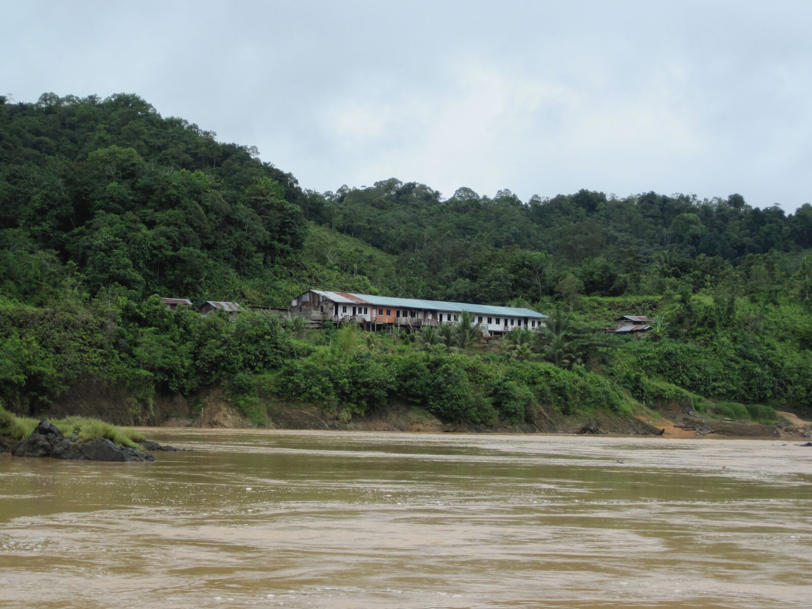 Canon PowerShot D10 sample photo. Borneo, jungle, longhouse, river photography