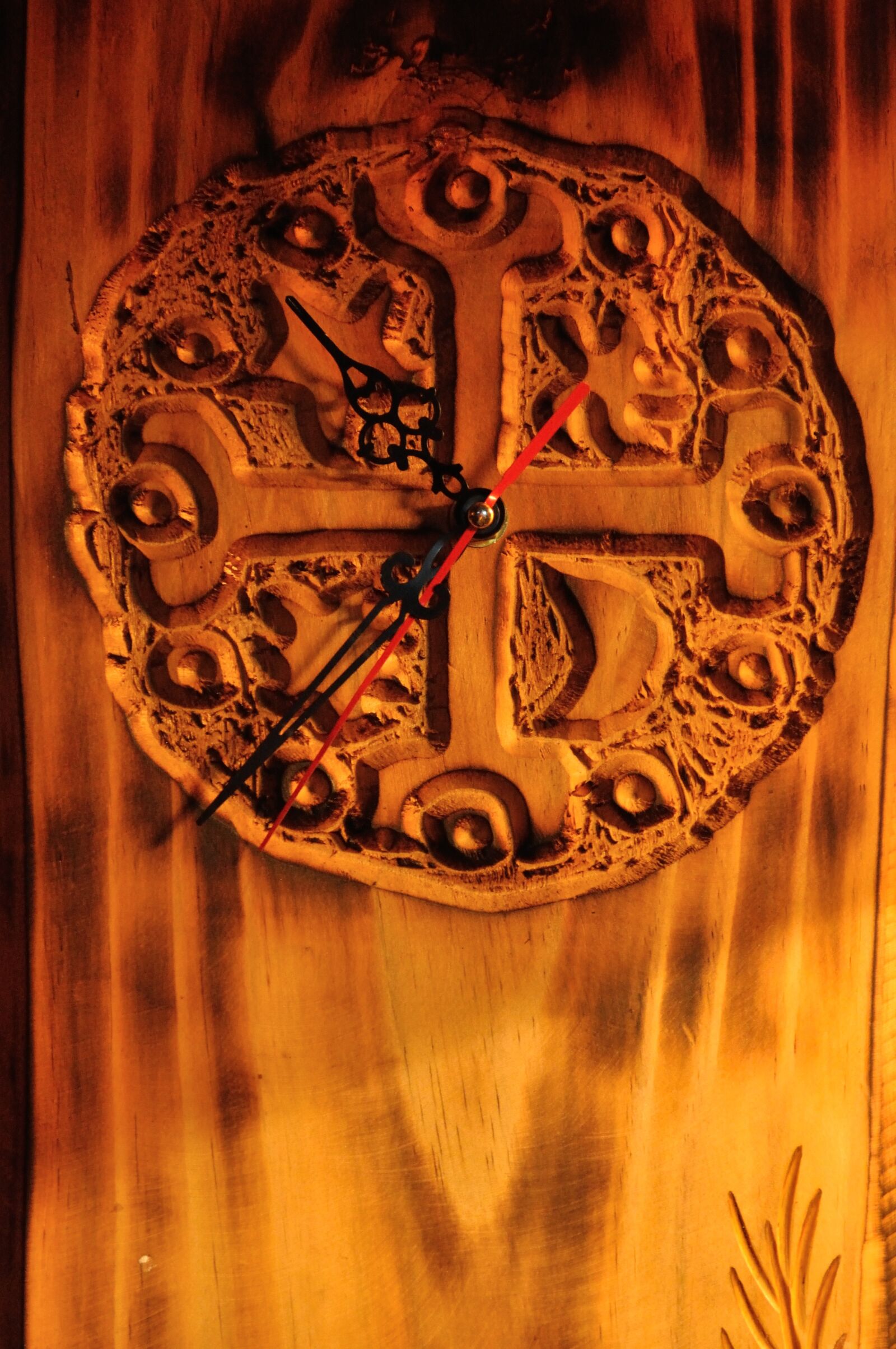 Nikon D5000 sample photo. Clock, wood, time photography