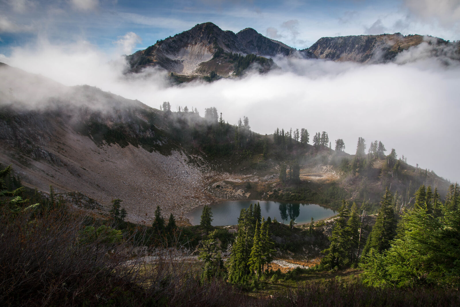 Nikon D610 sample photo. Daylight, fog, foggy, lake photography