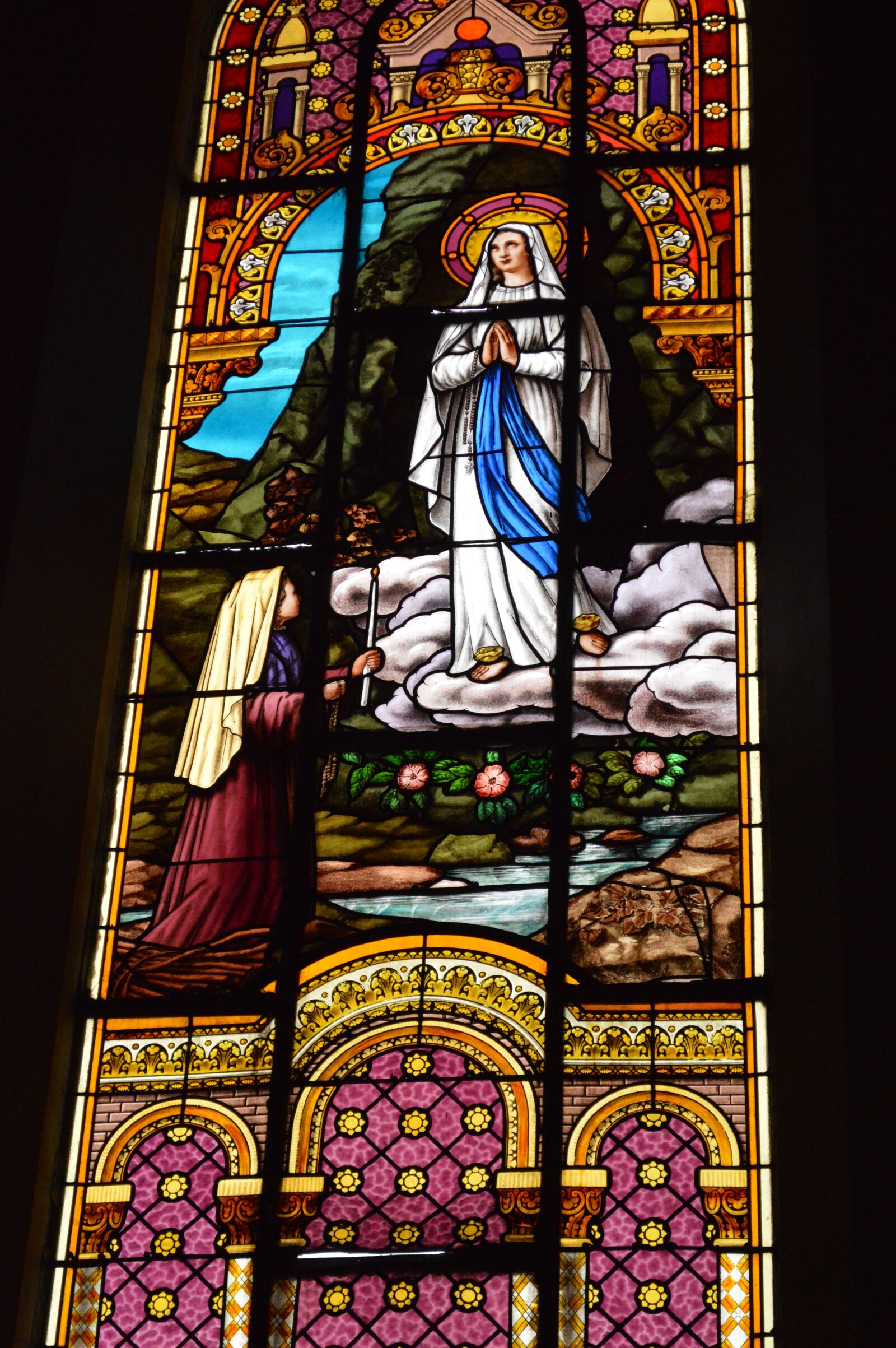 Nikon D3200 sample photo. Stained glass, window, church photography